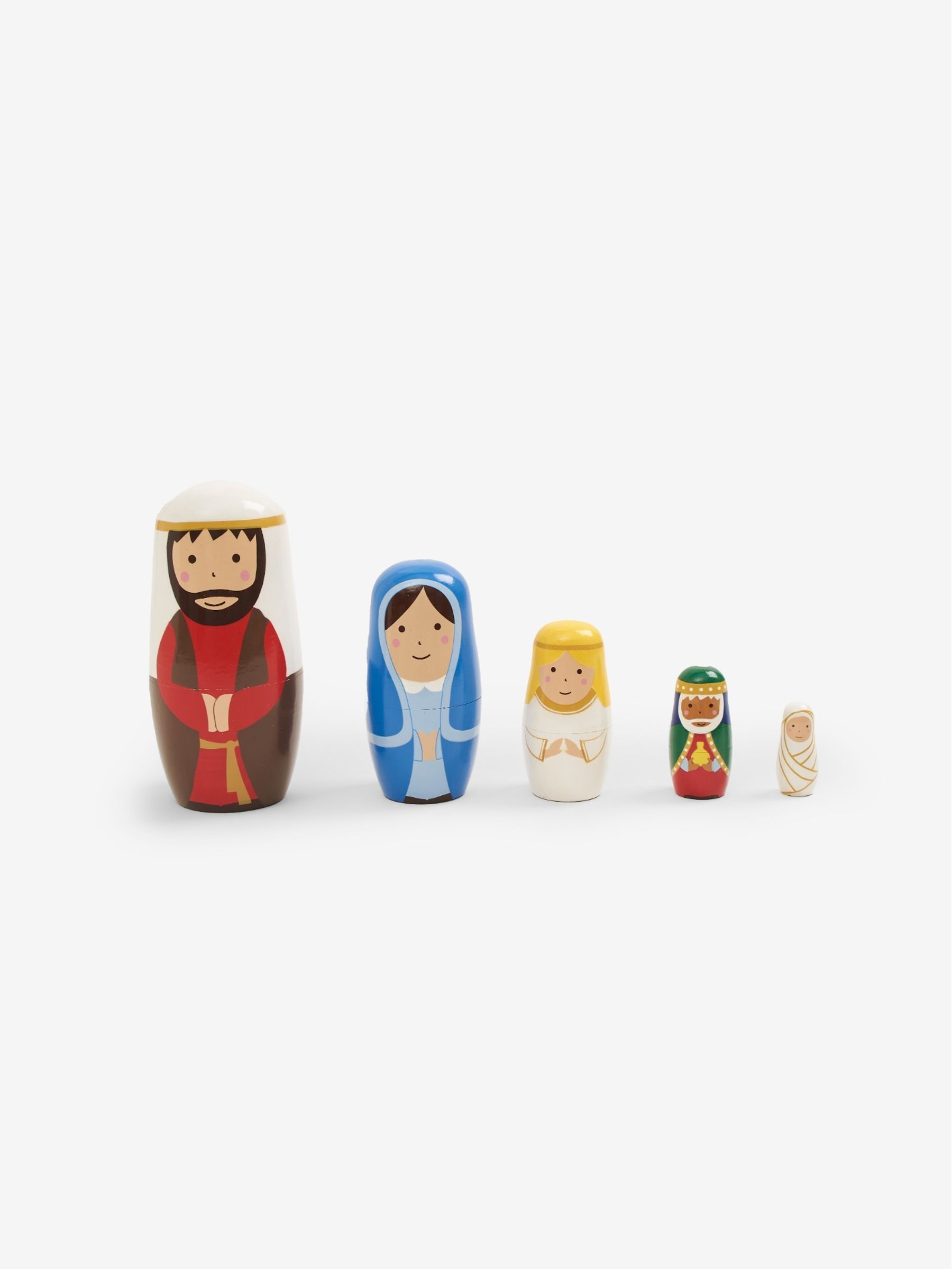 Nativity Wooden Nesting Dolls JoJo Maman Bébé