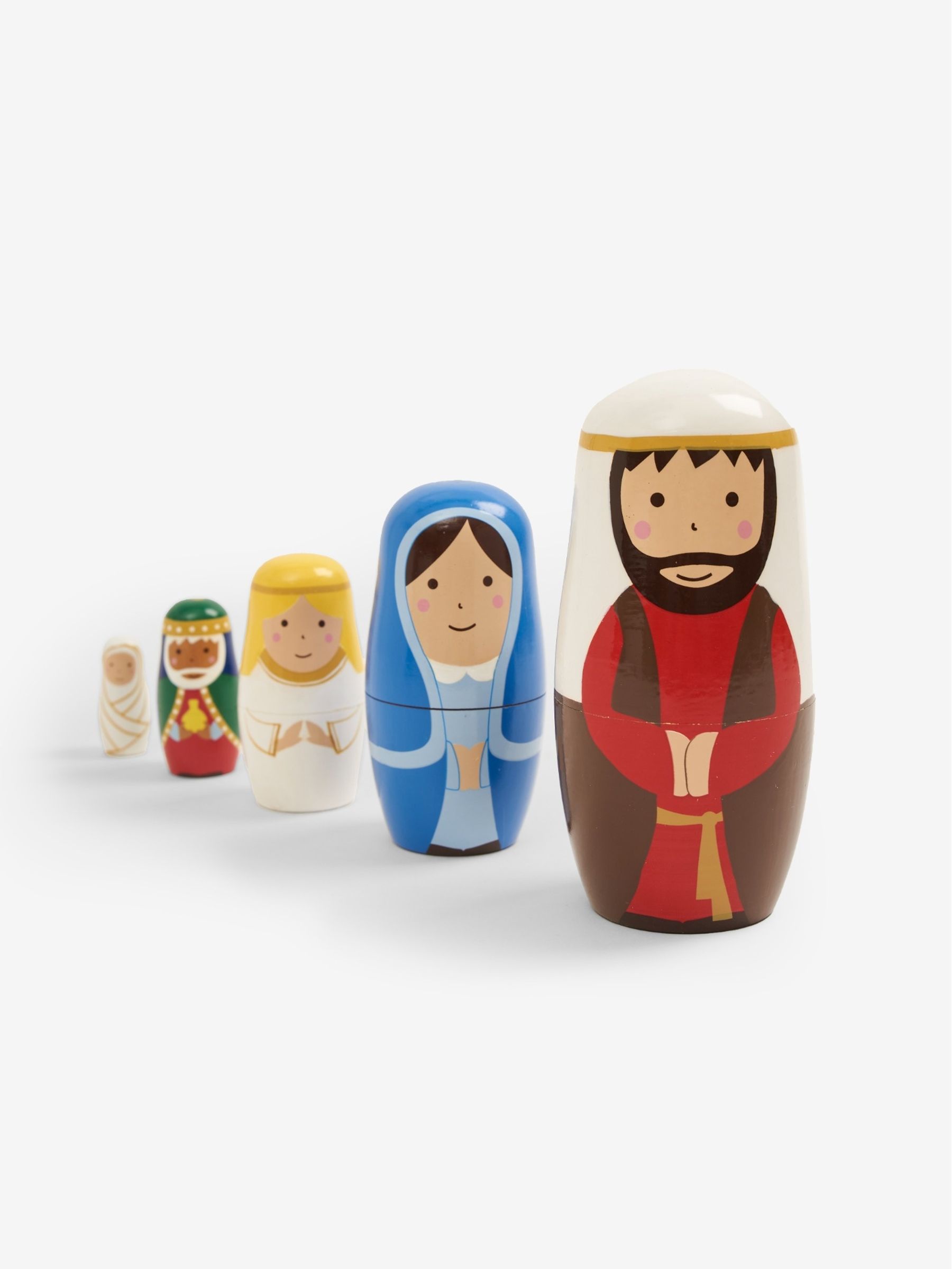 Nativity Wooden Nesting Dolls - Image 4 of 4