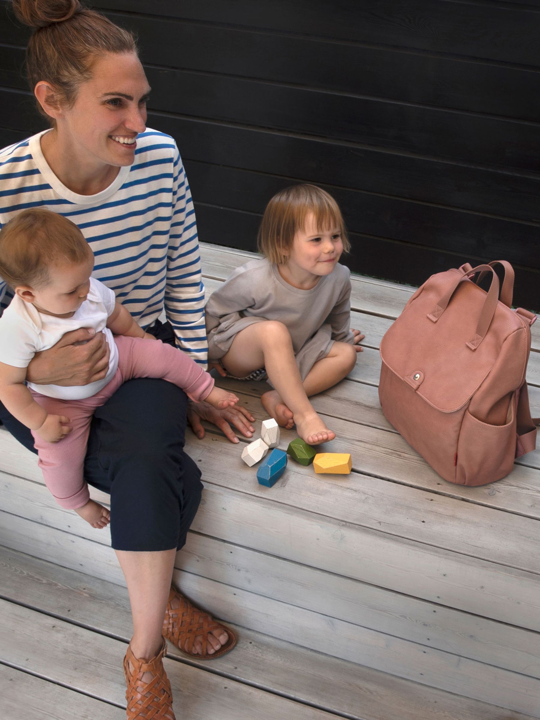 Pink Babymel Robyn Convertible Backpack Dusty Pink - Image 1 of 12