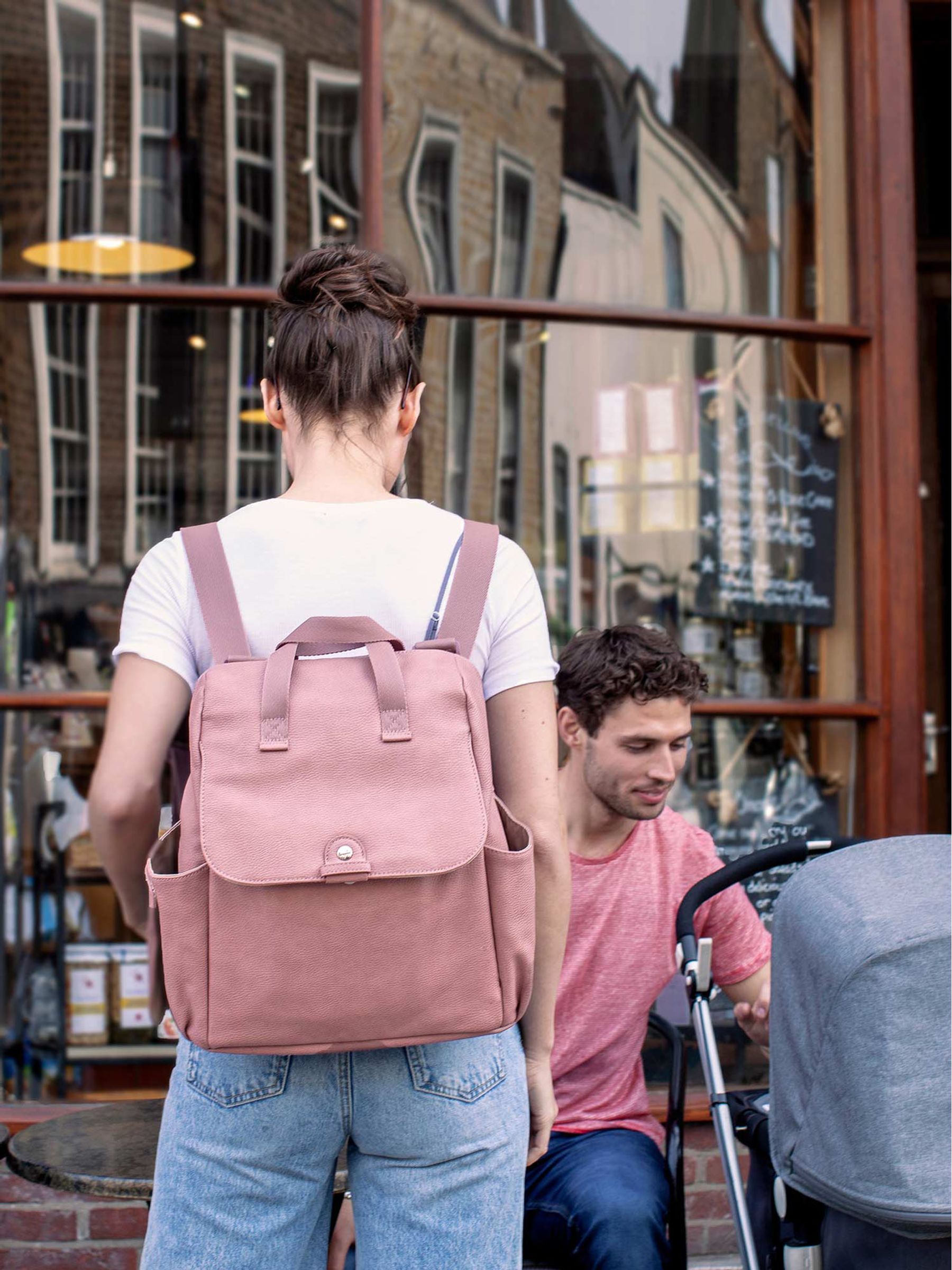 Pink Babymel Robyn Convertible Backpack Dusty Pink - Image 11 of 12