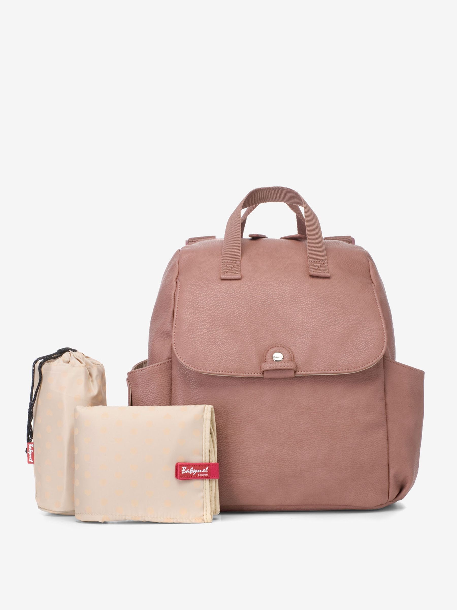 Pink Babymel Robyn Convertible Backpack Dusty Pink - Image 5 of 12
