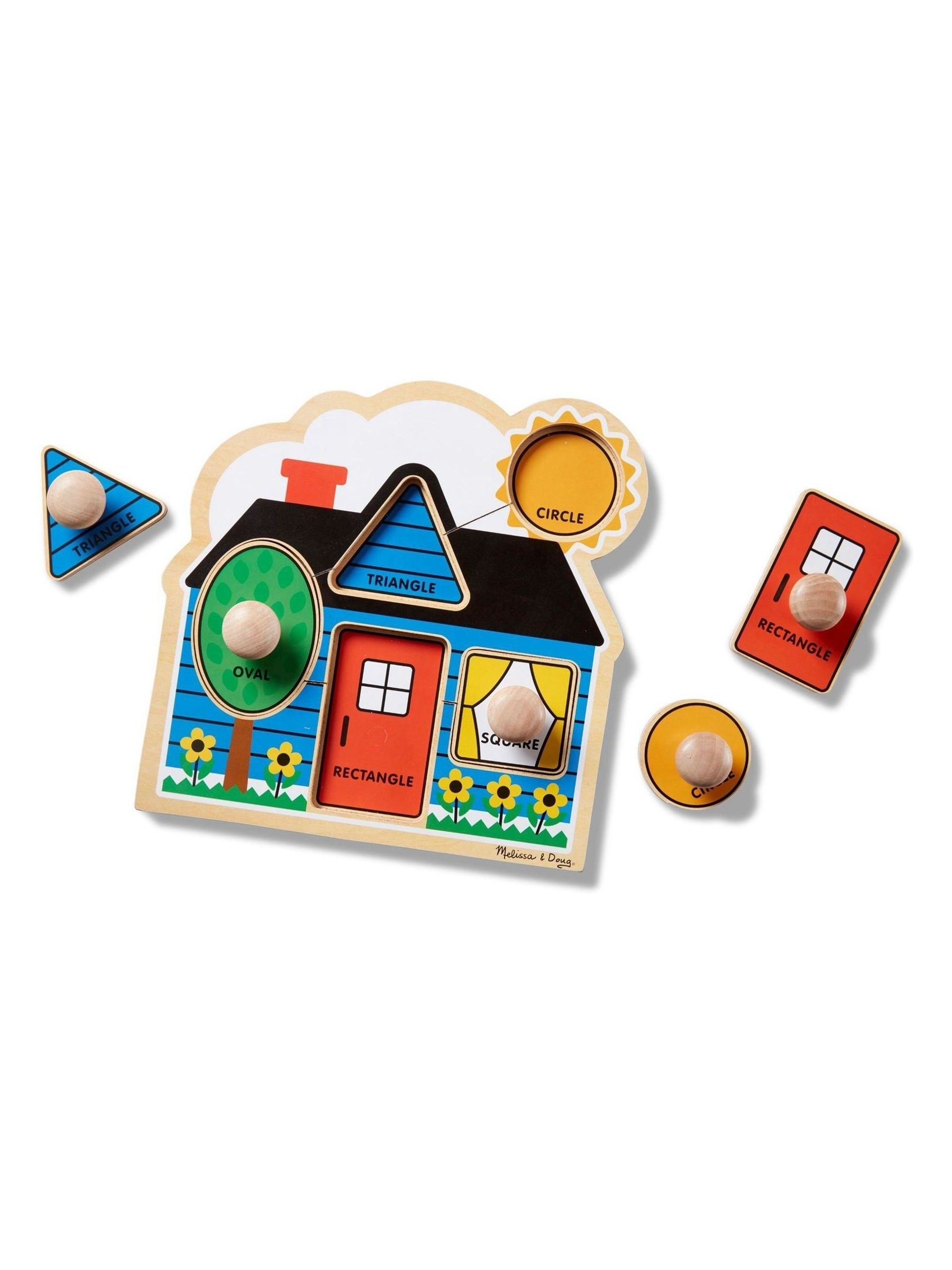 Melissa & Doug First Shapes Jumbo Knob Wooden Puzzle - Image 2 of 4