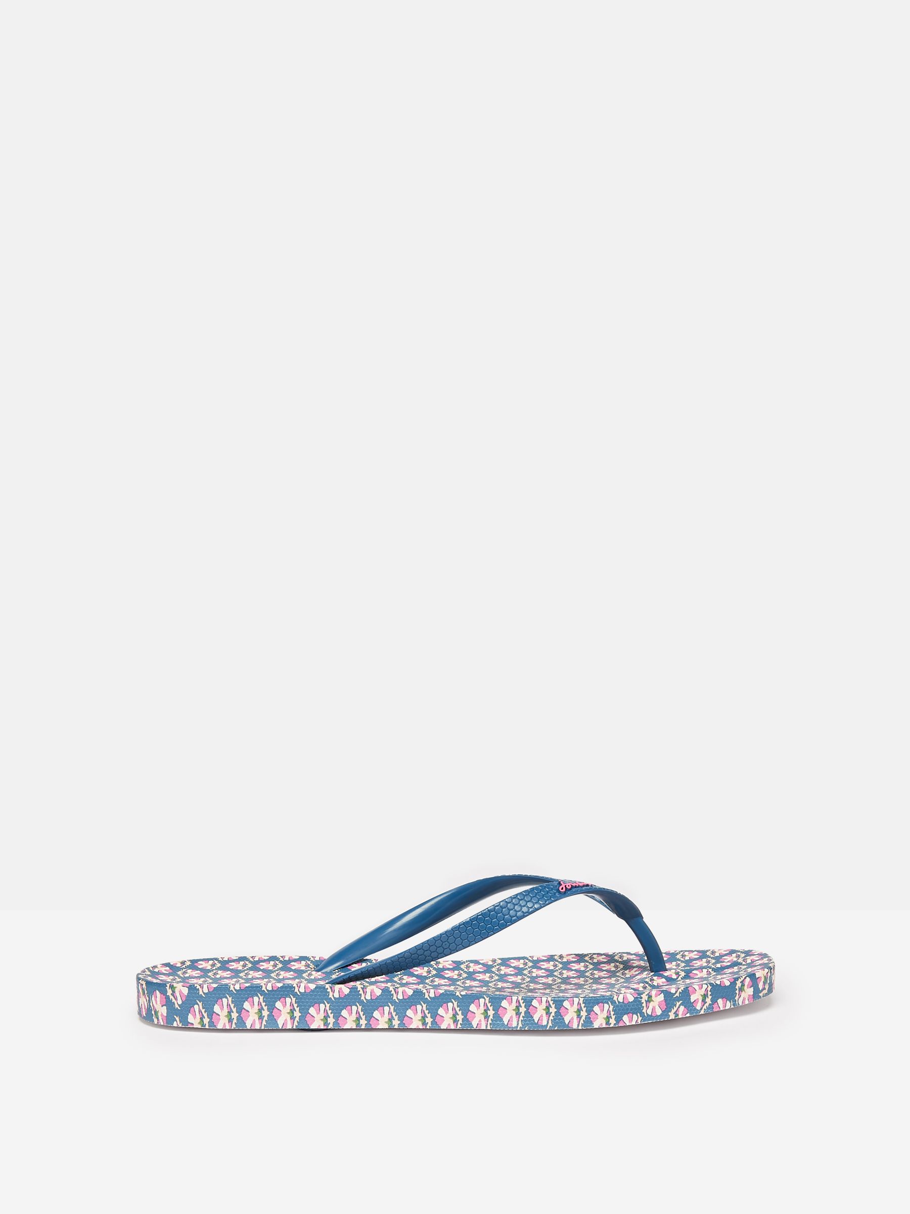 Sunvale Blue Floral Printed Flip Flops - Image 1 of 5