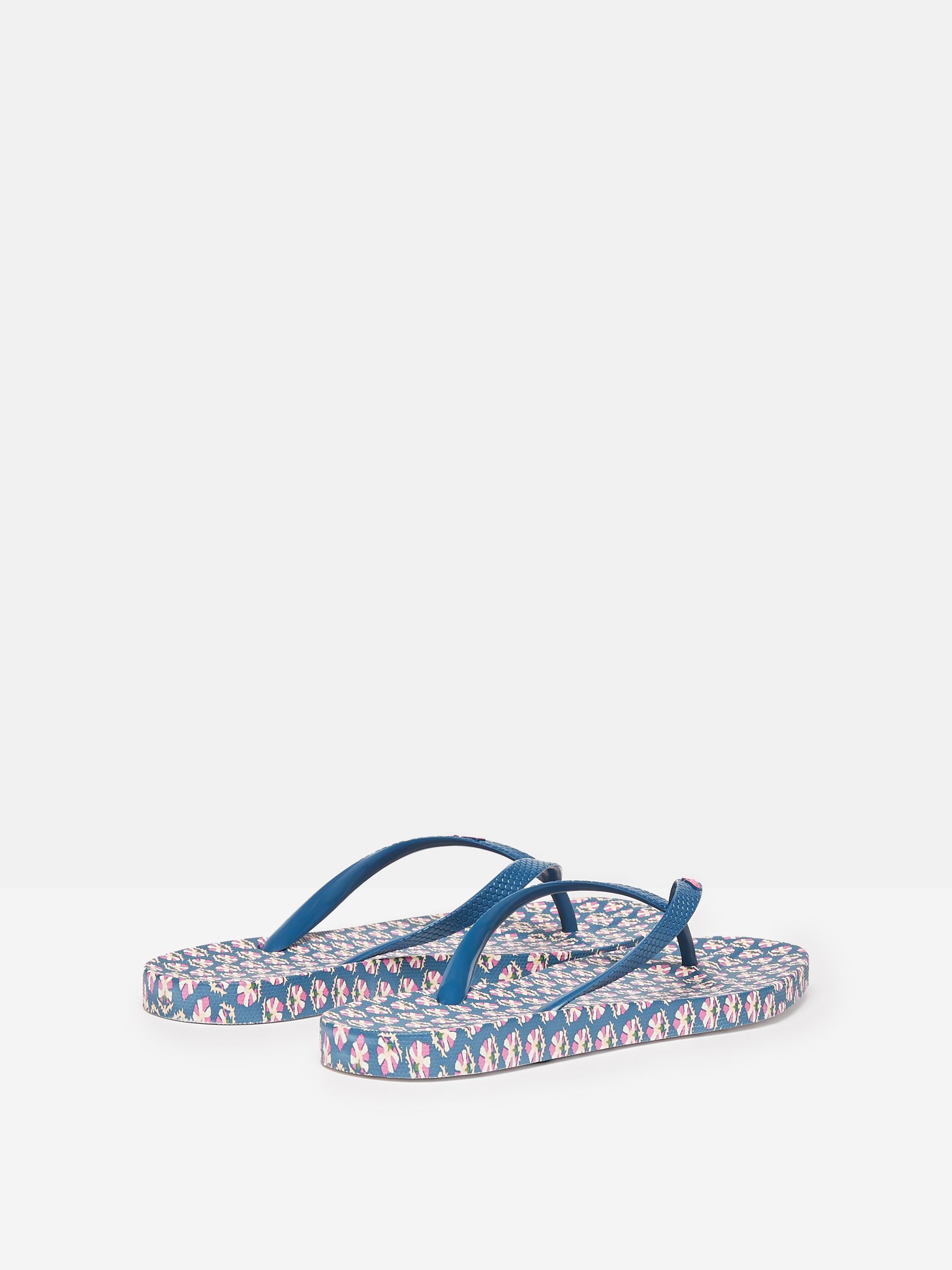 Sunvale Blue Floral Printed Flip Flops - Image 2 of 5