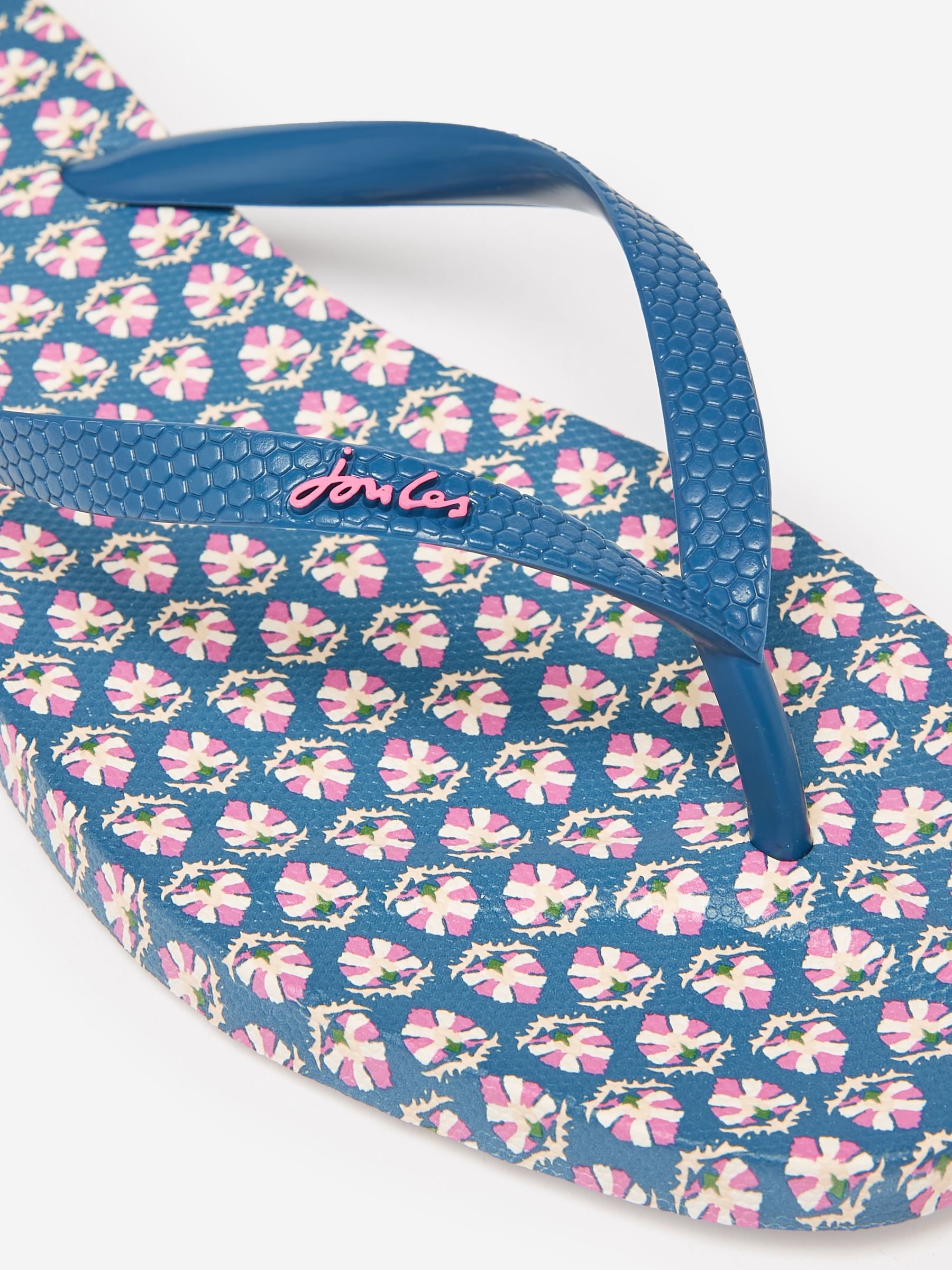 Sunvale Blue Floral Printed Flip Flops - Image 5 of 5