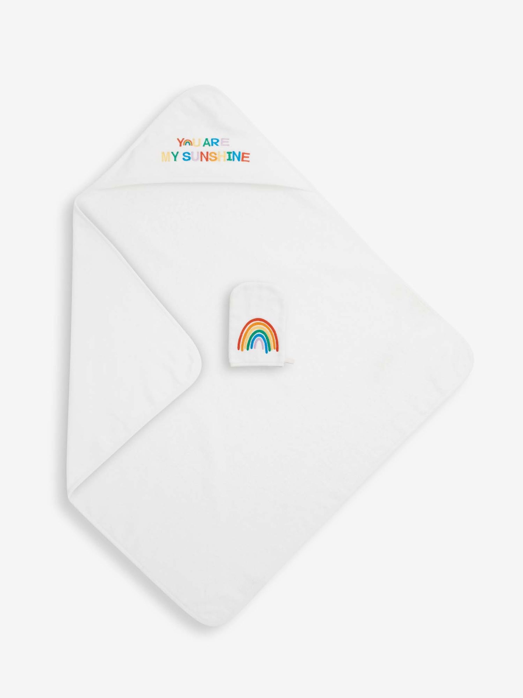 Rainbow Hooded Towel & Wash Mitt - Image 2 of 5