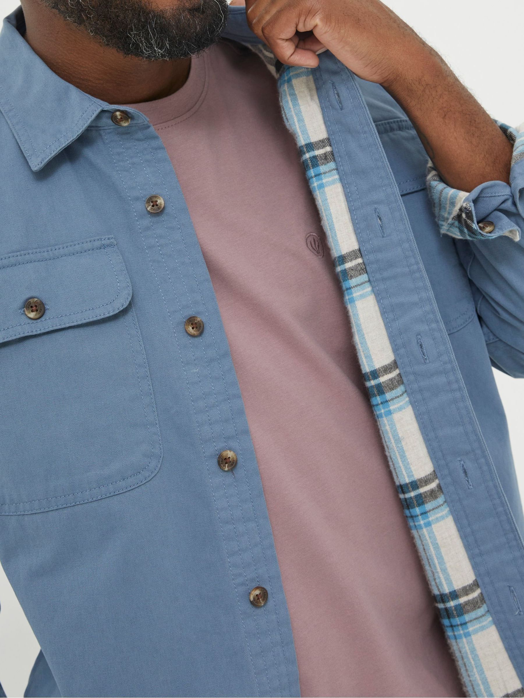 Blue Walcot Overshirt - Image 3 of 4