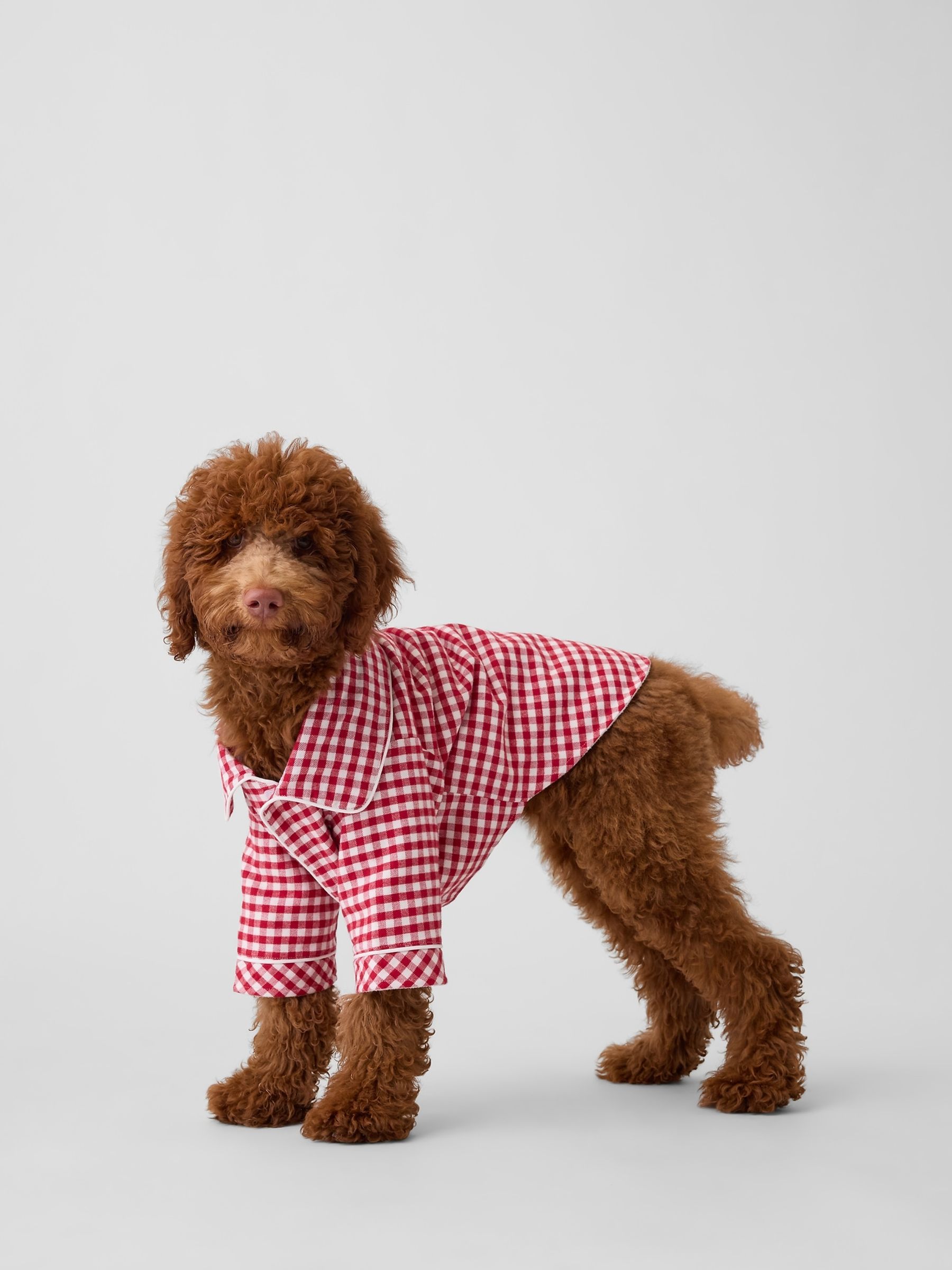 Red Gingham Pet Softest Flannel Pyjamas One-Piece - Image 1 of 1