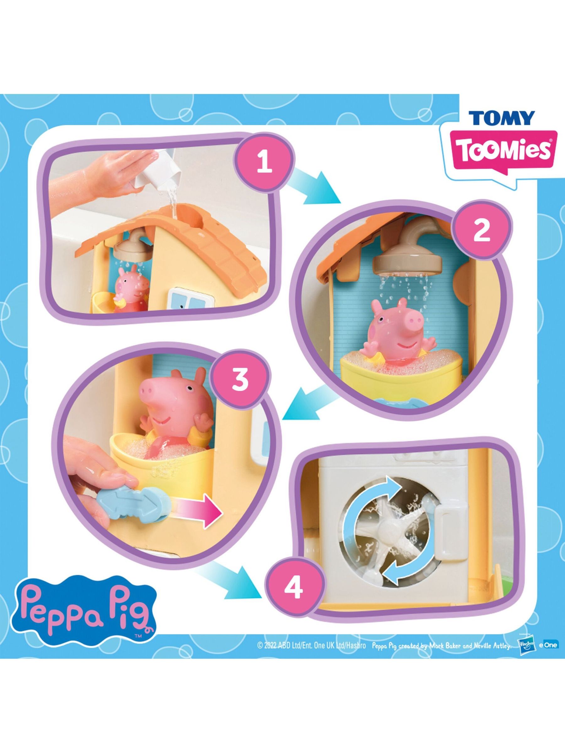 TOMY Toomies Peppa's House Bath Playset - Image 6 of 6