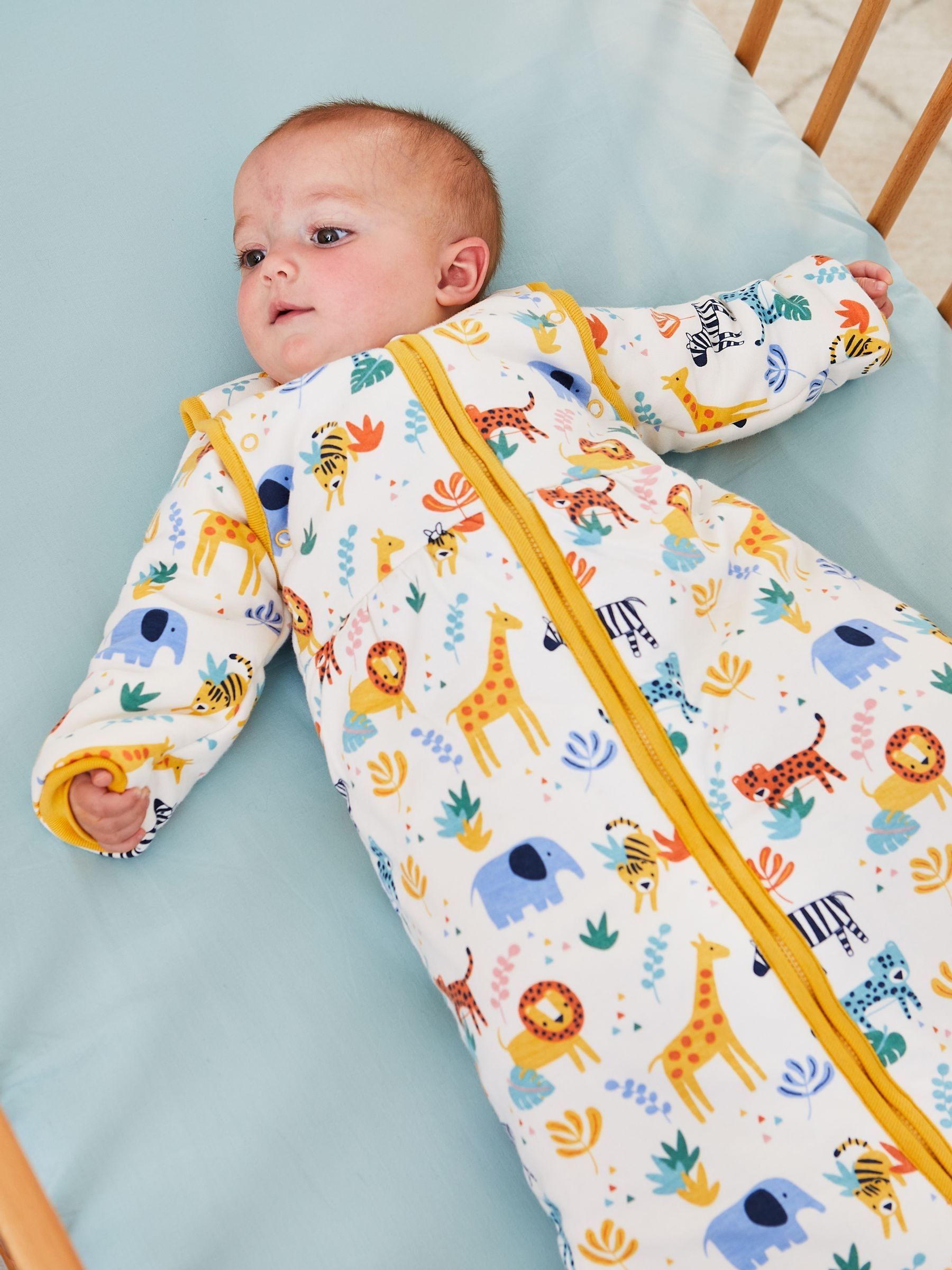 White Safari Tog Baby Sleeping Bag JoJo Maman Bébé