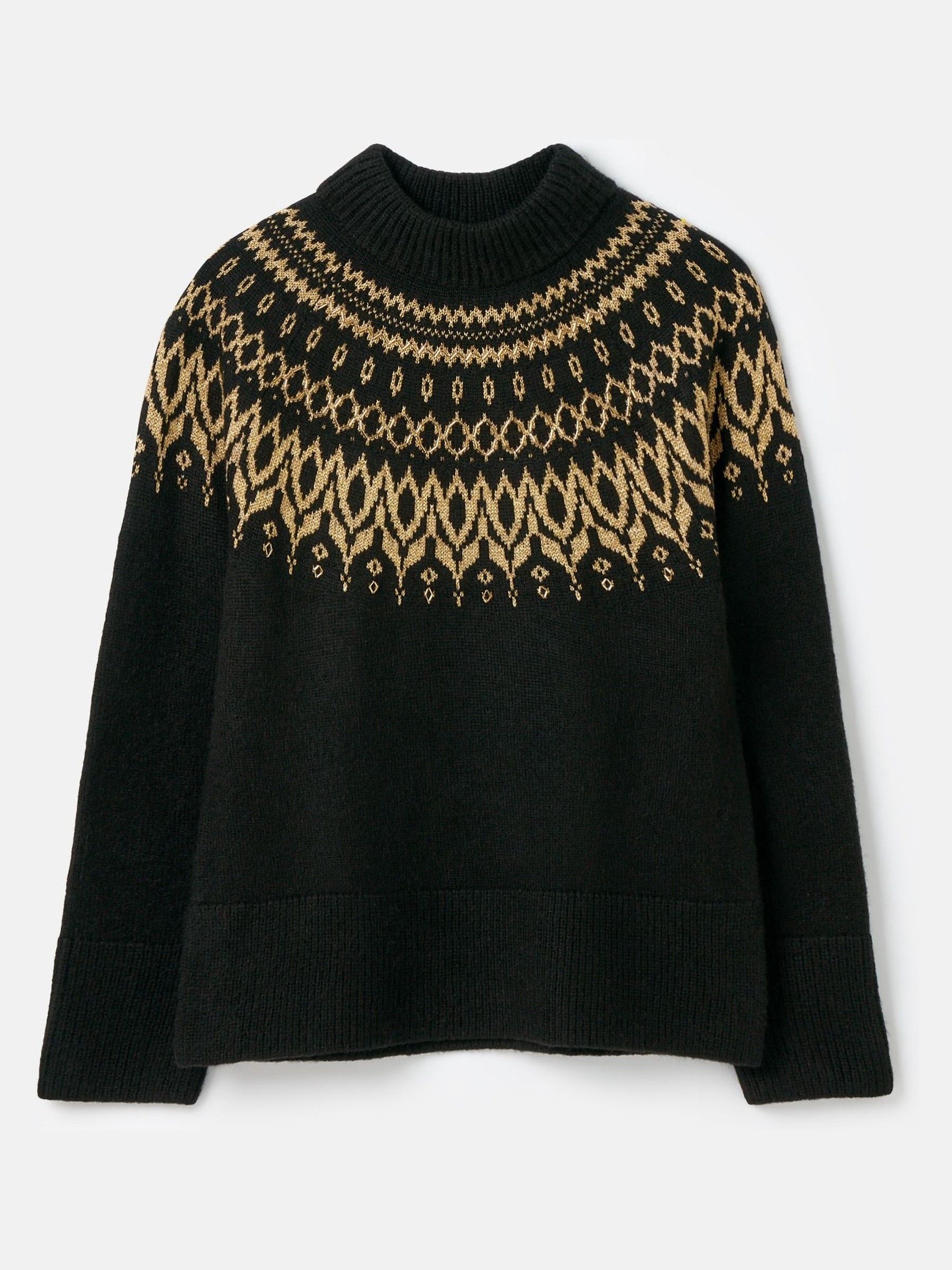 Katherine Black Fair Isle Jumper - Image 1 of 1