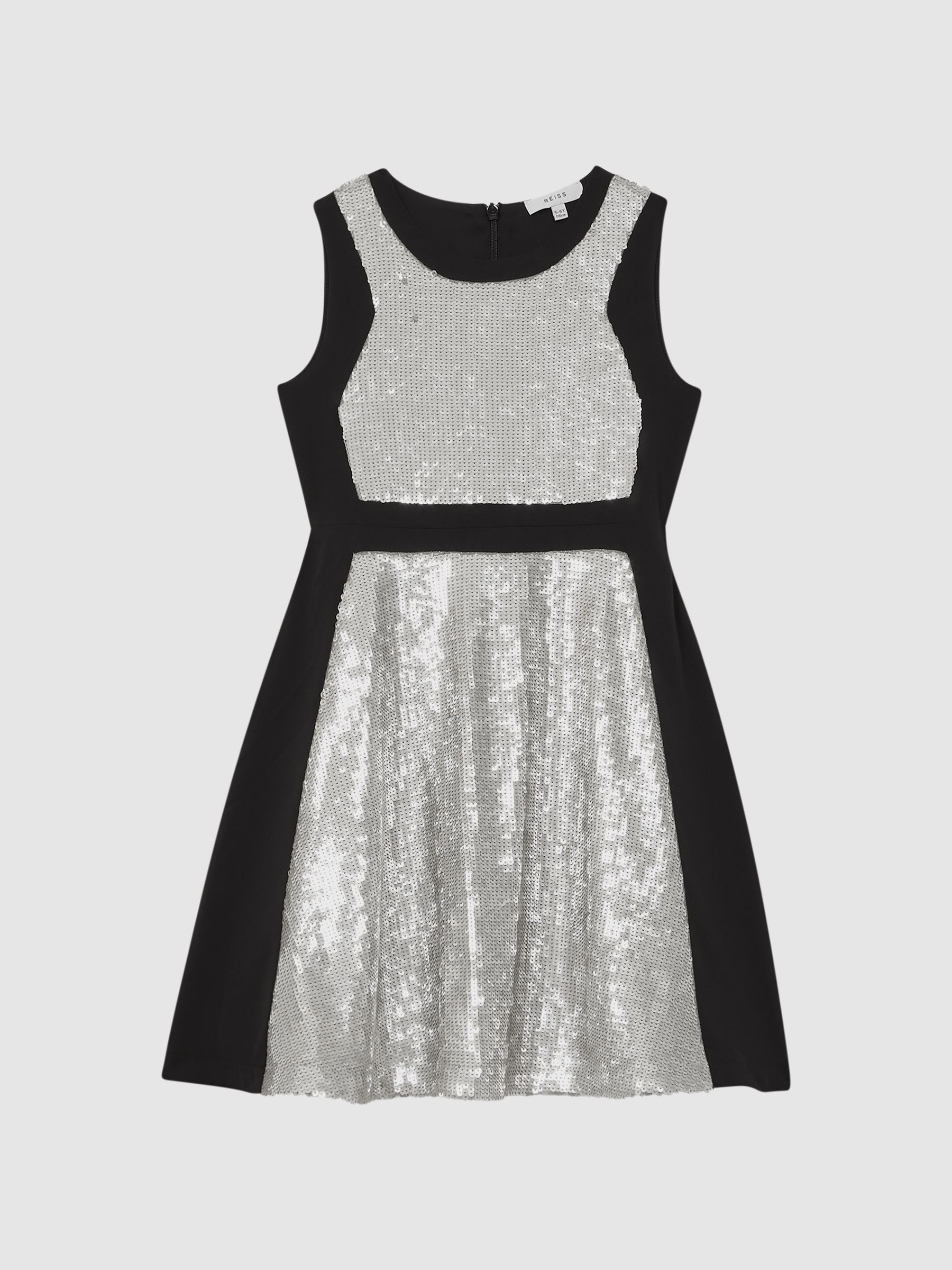 Relaxed Fit Sequin Dress in Black - Image 2 of 5