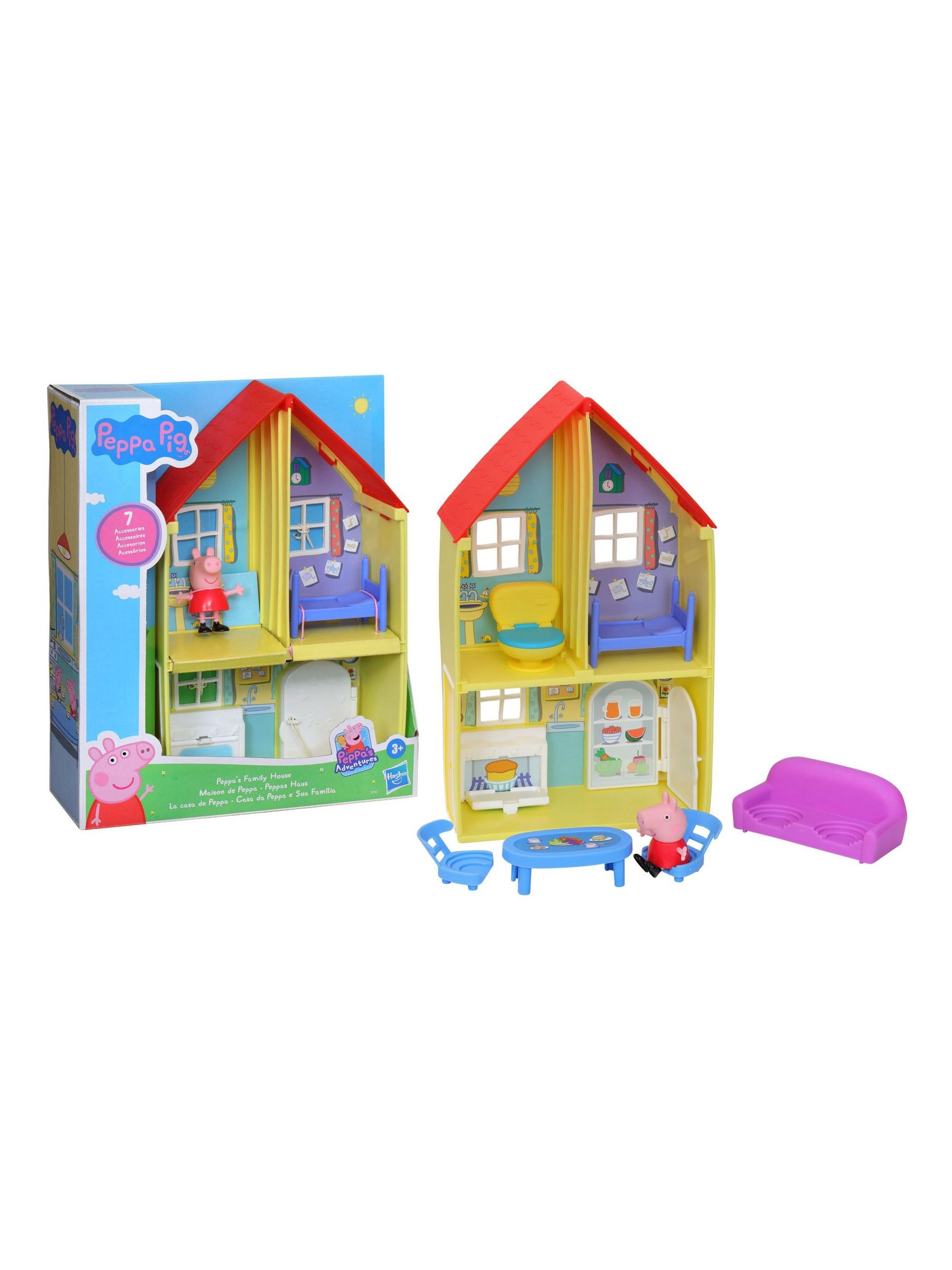 Peppa Pig Peppas Family House Playset Toy - Image 3 of 4