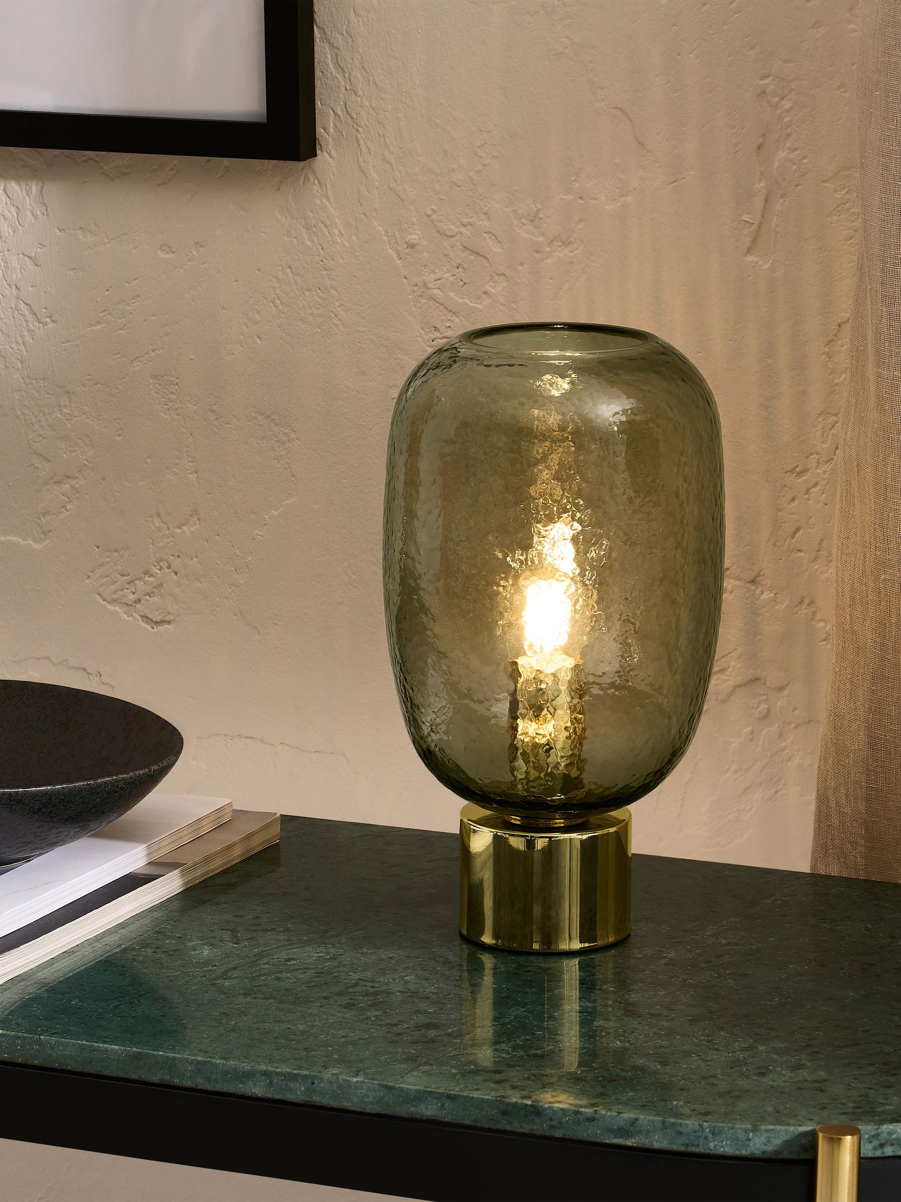 Lykke Table Lamp in Green Multi - Image 1 of 3