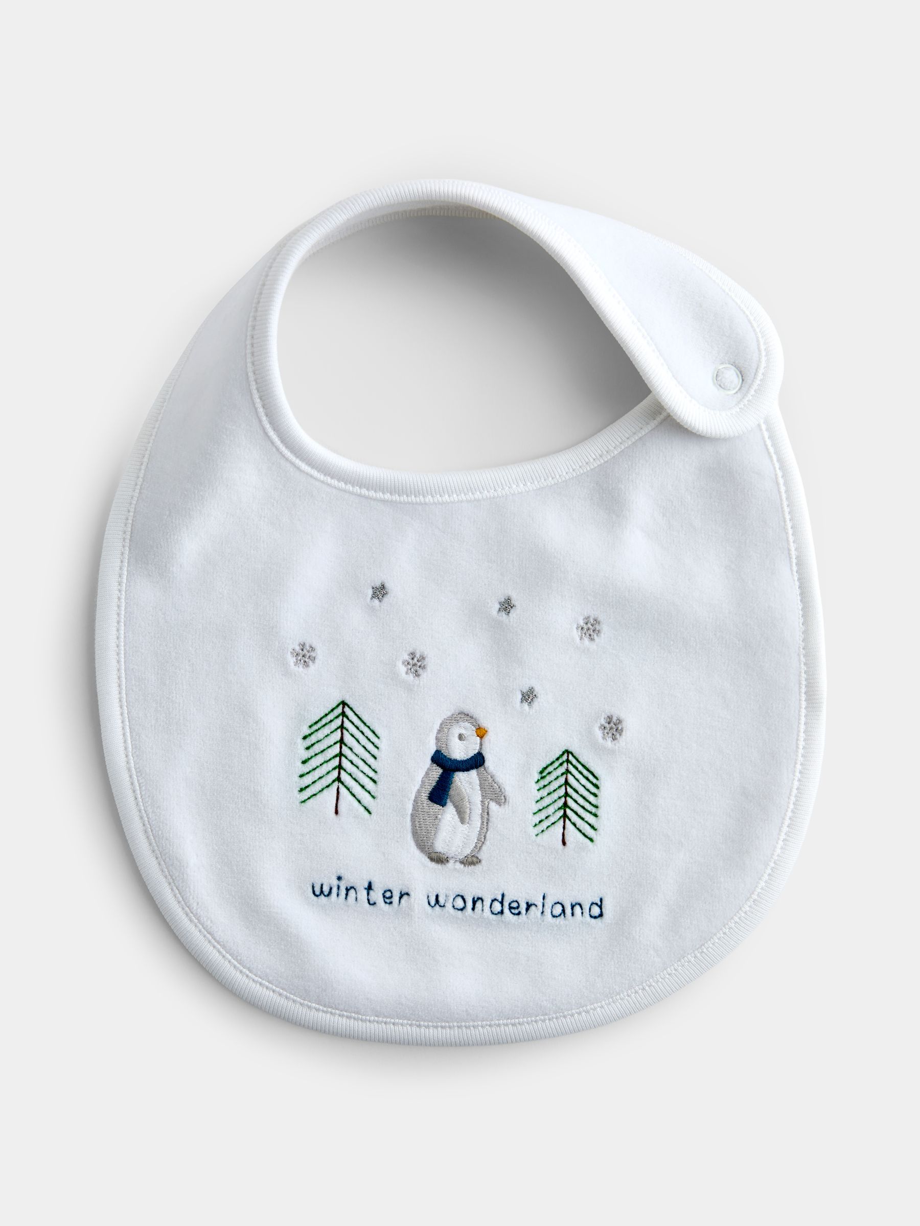Grey Little Snow Bear 2-Pack Bibs - Image 2 of 7