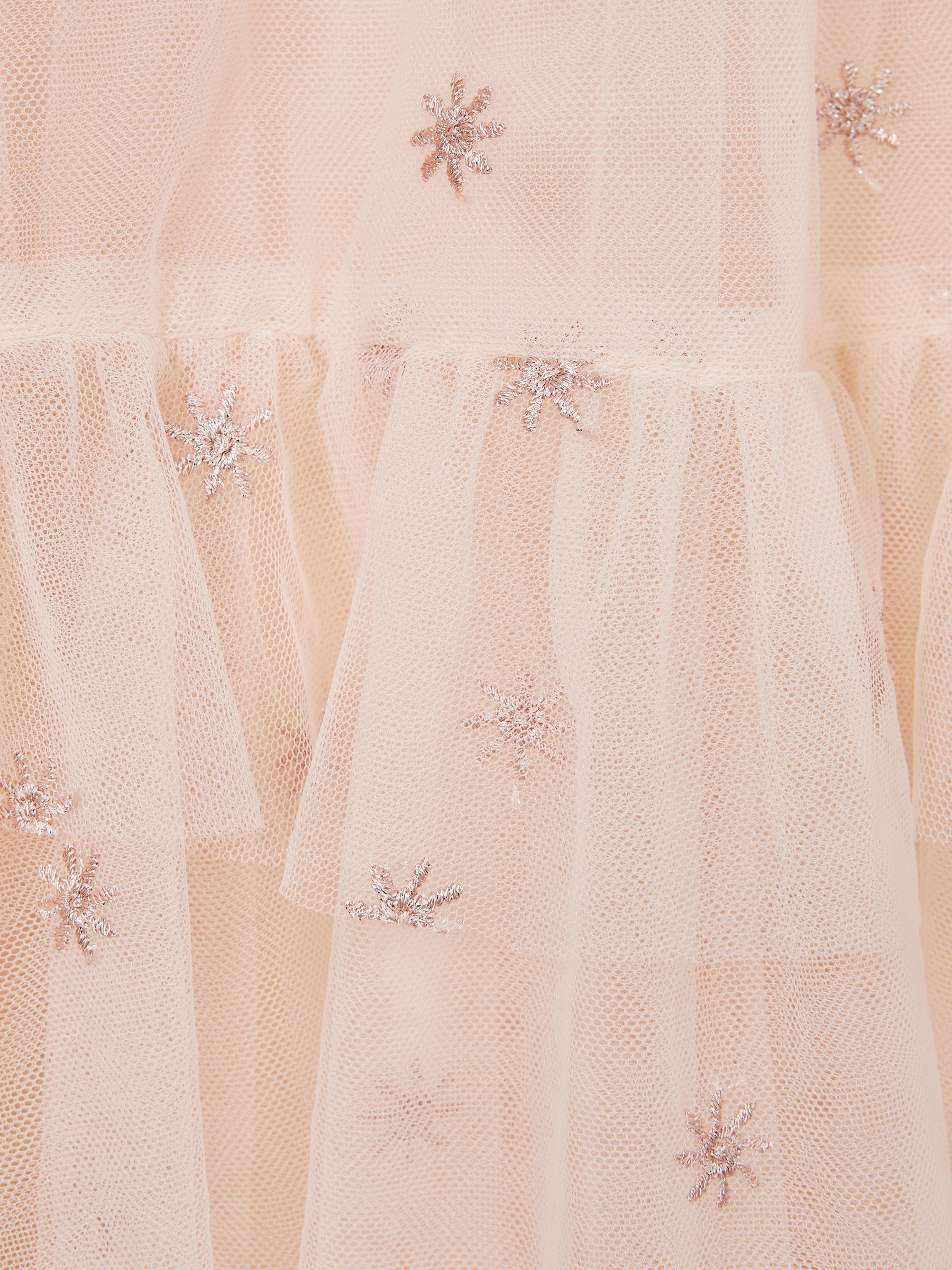 4-9 yrs Tulle Embroidered Dress in Pale Pink - Image 6 of 6