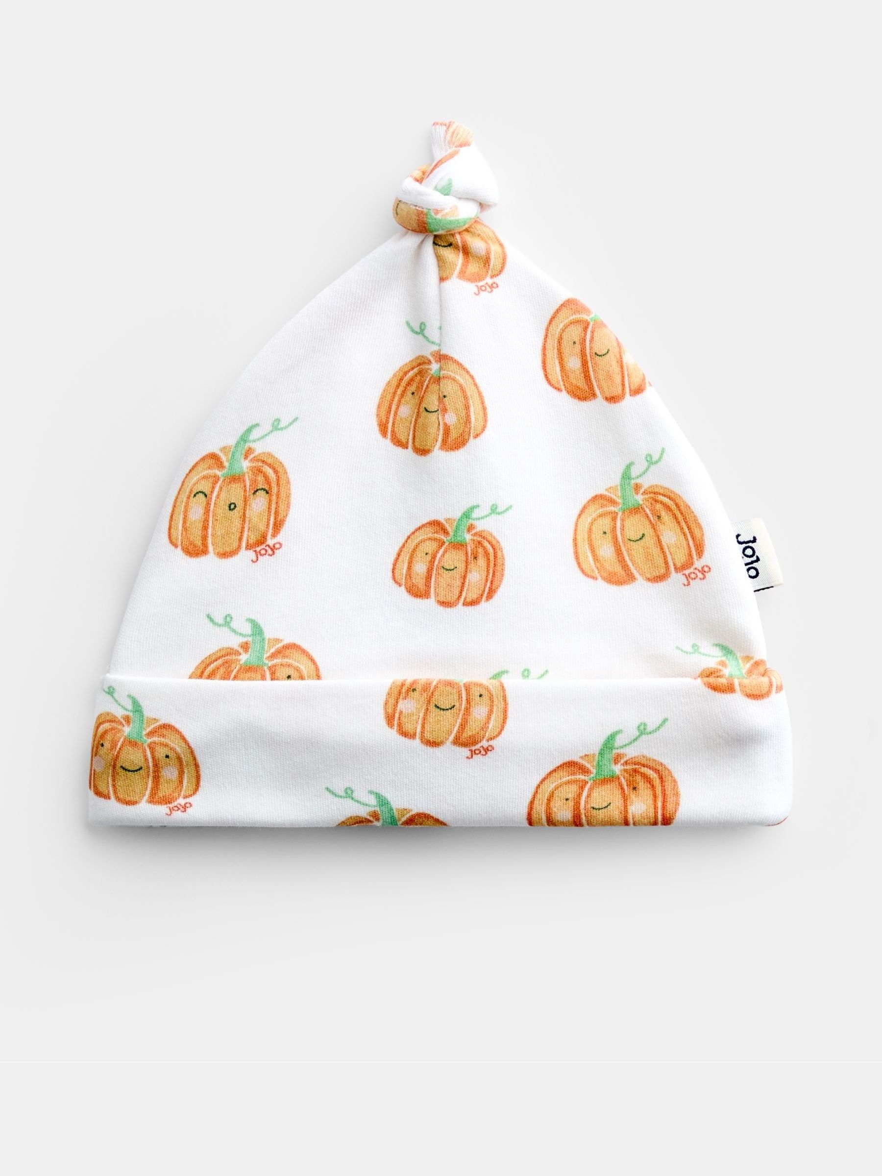 Cream Pumpkin Print Zip Sleepsuit & Hat - Image 4 of 7