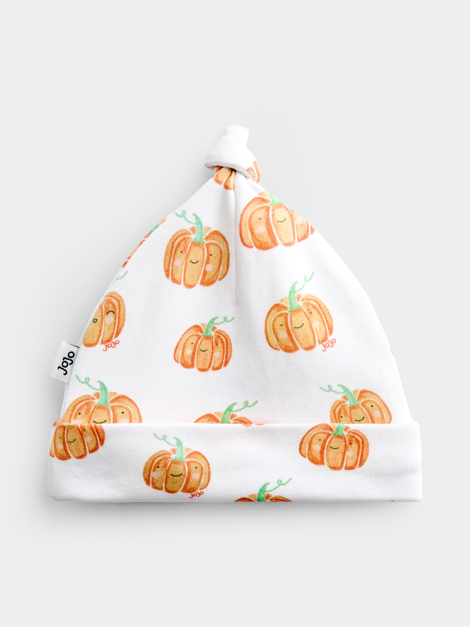 Cream Pumpkin Print Zip Sleepsuit & Hat - Image 8 of 10