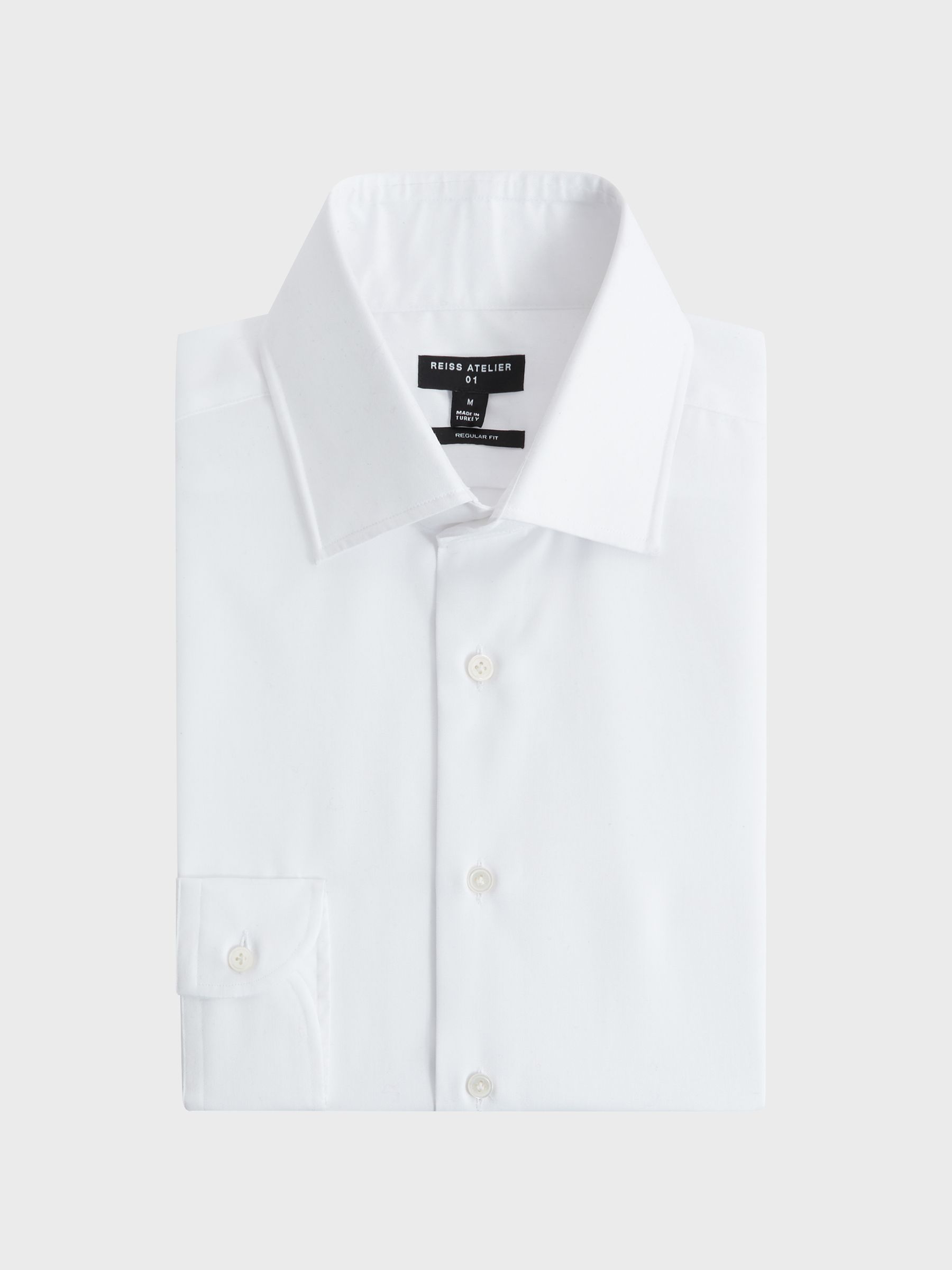 Atelier Cotton Mother of Pearl Shirt in White - Image 2 of 7 Atelier Cotton Mother of Pearl Shirt in White - Image 2 of 7