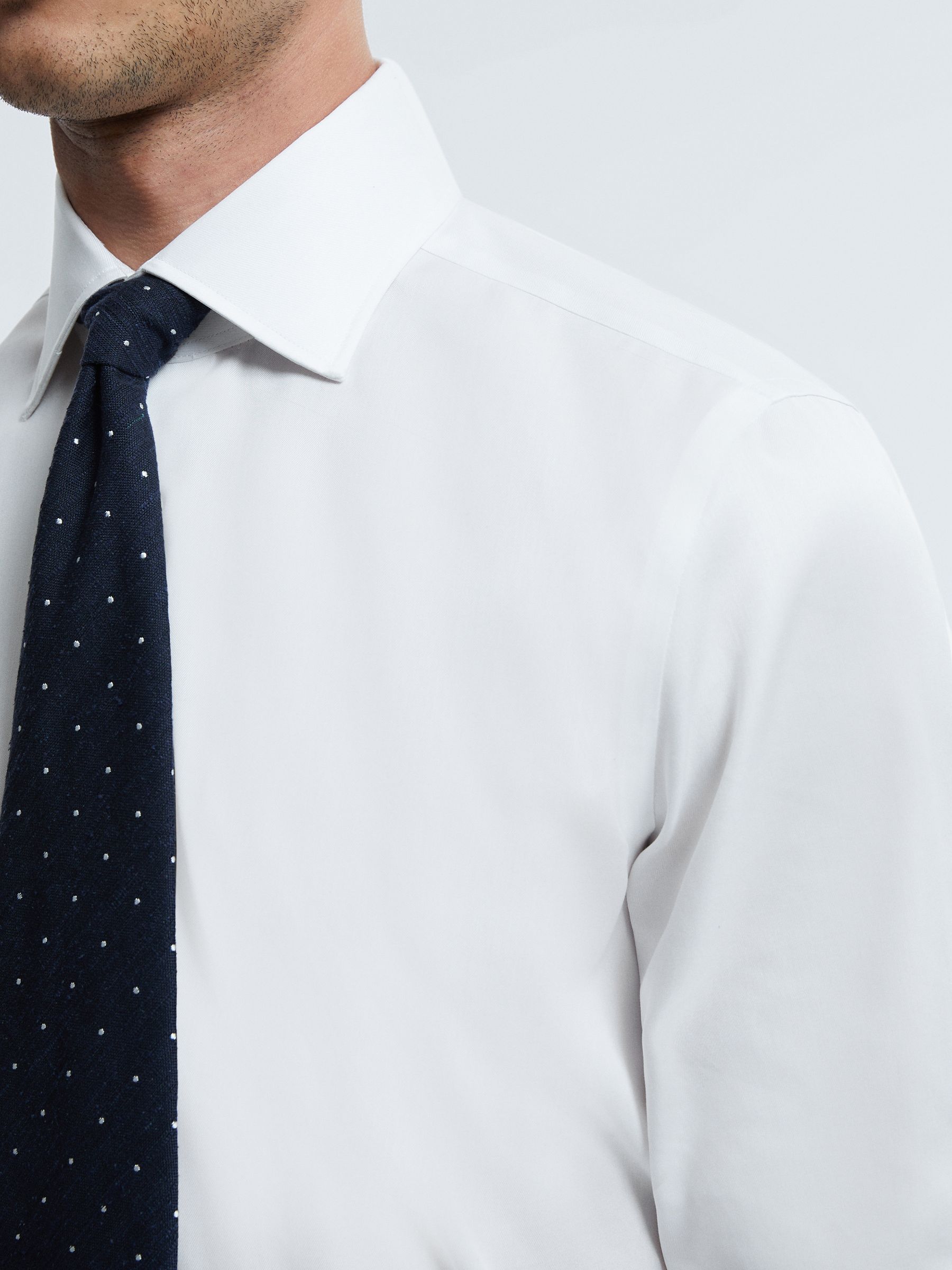 Atelier Cotton Mother of Pearl Shirt in White - Image 4 of 7