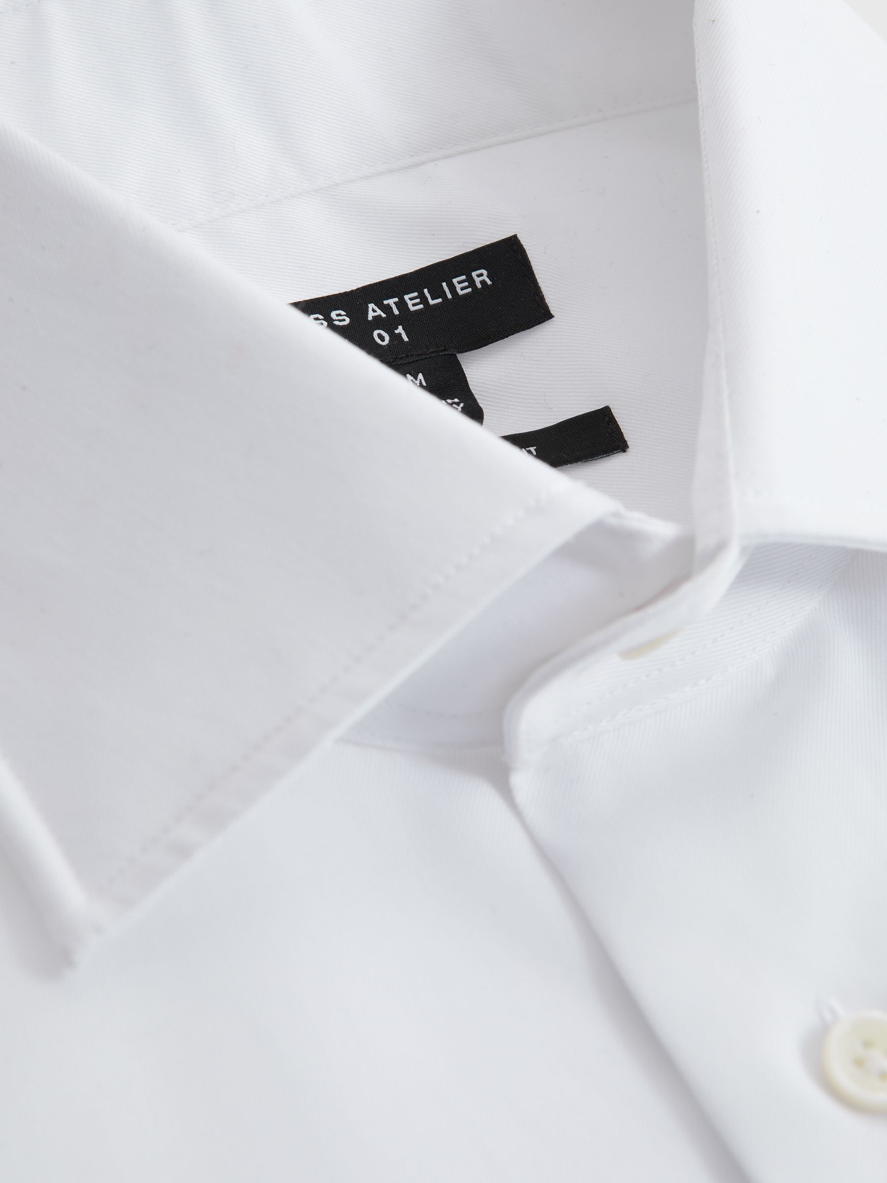 Atelier Cotton Mother of Pearl Shirt in White - Image 6 of 7