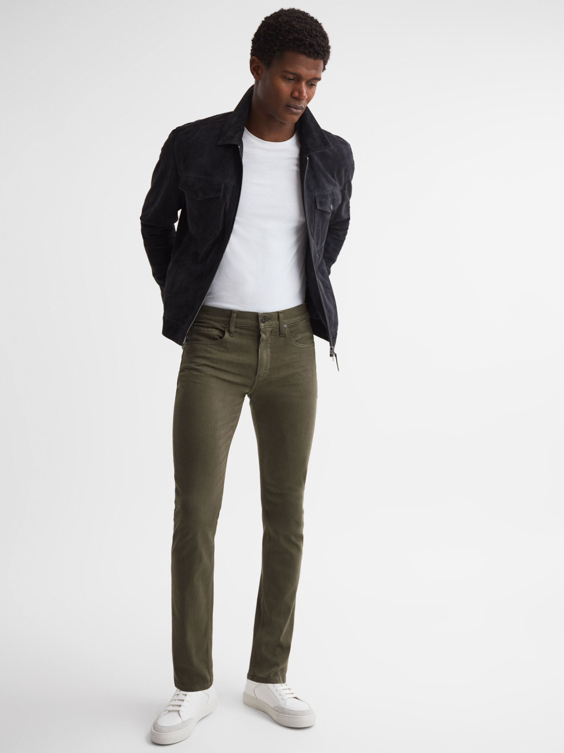 Paige High Stretch Jeans in Courtyard - Image 3 of 4