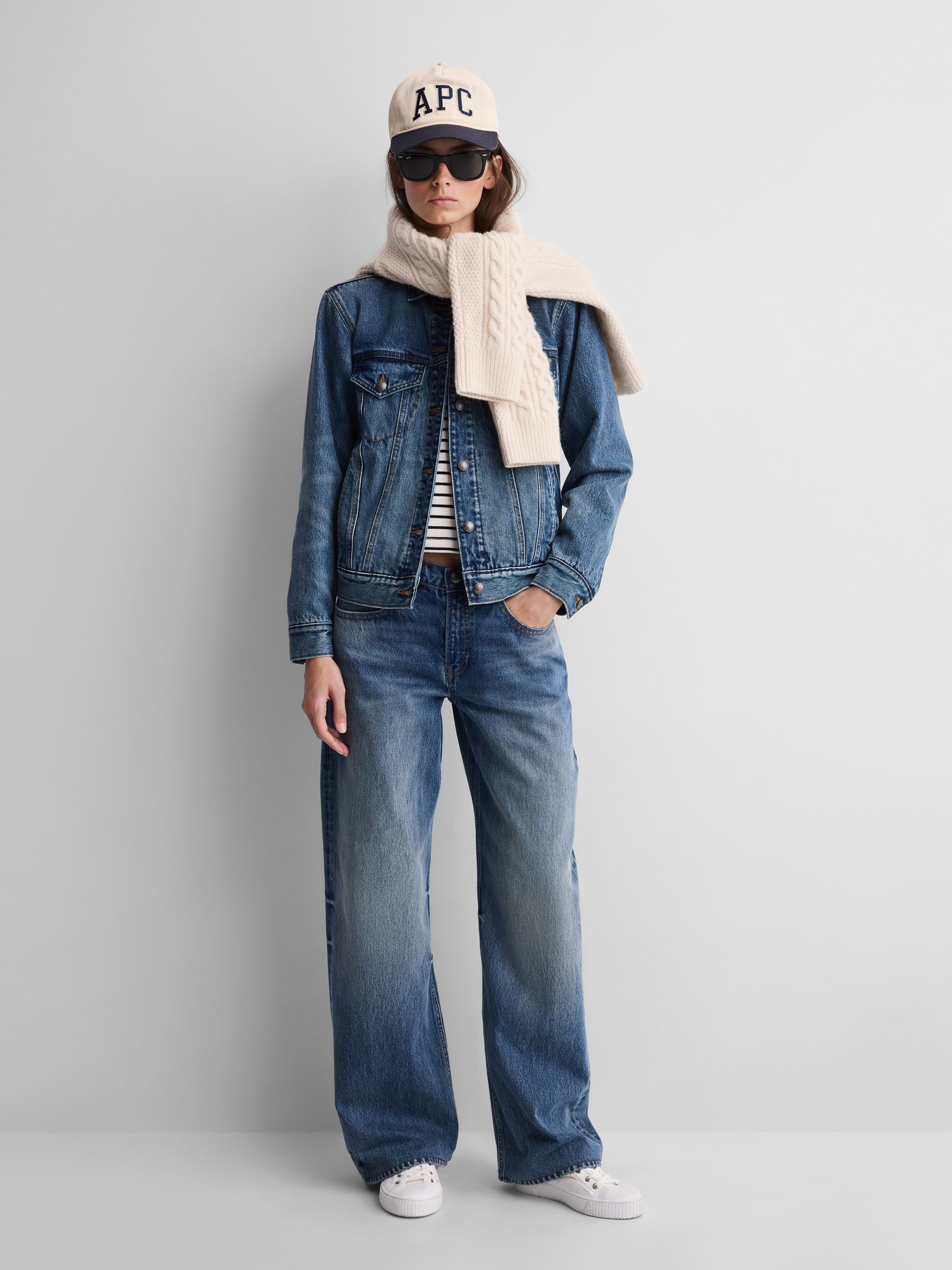 Gap x A.P.C. Mid Wash Low Rise ’90s Loose Jeans - Image 1 of 9