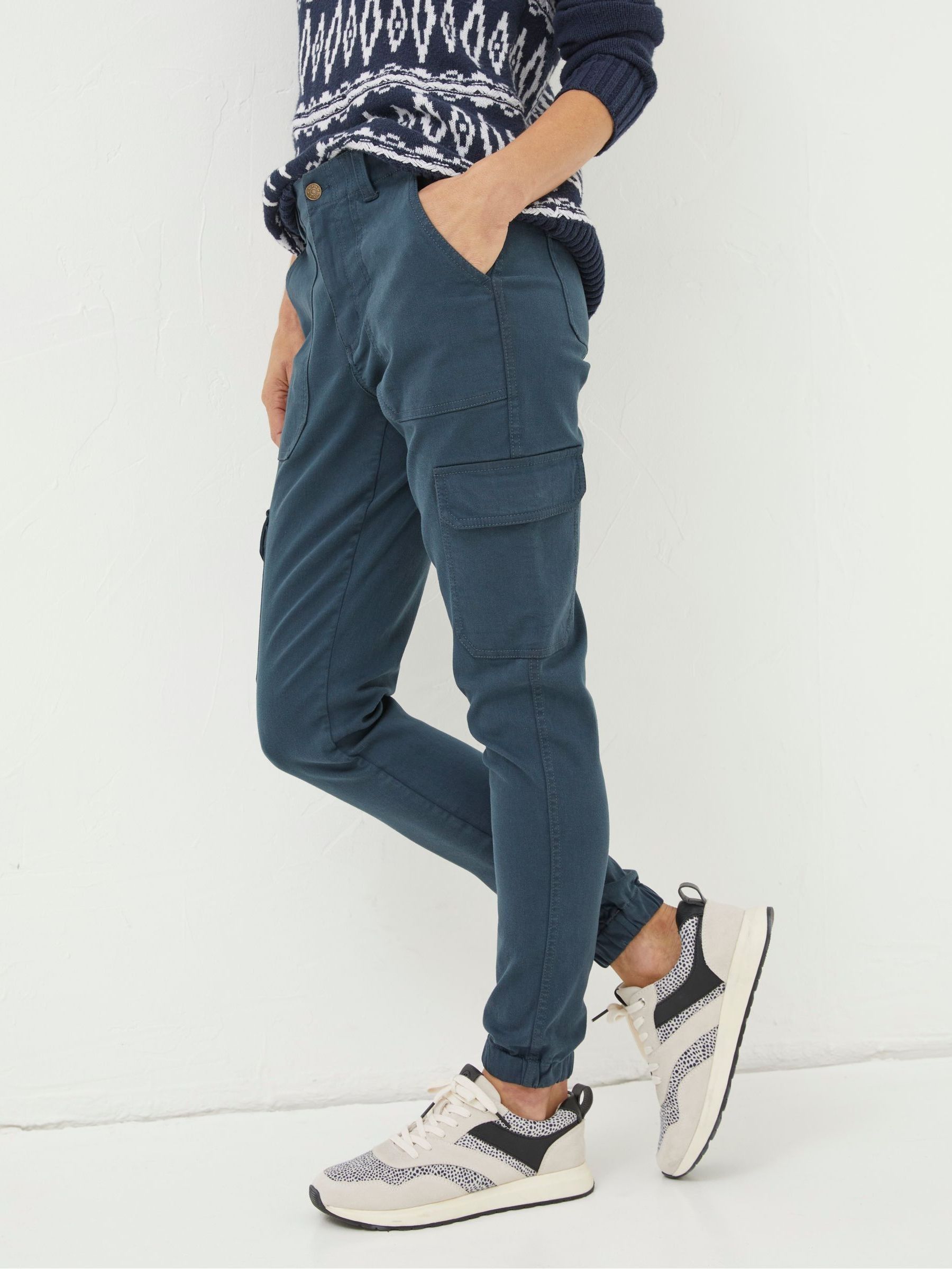 Green Cargo Trousers - Image 2 of 4