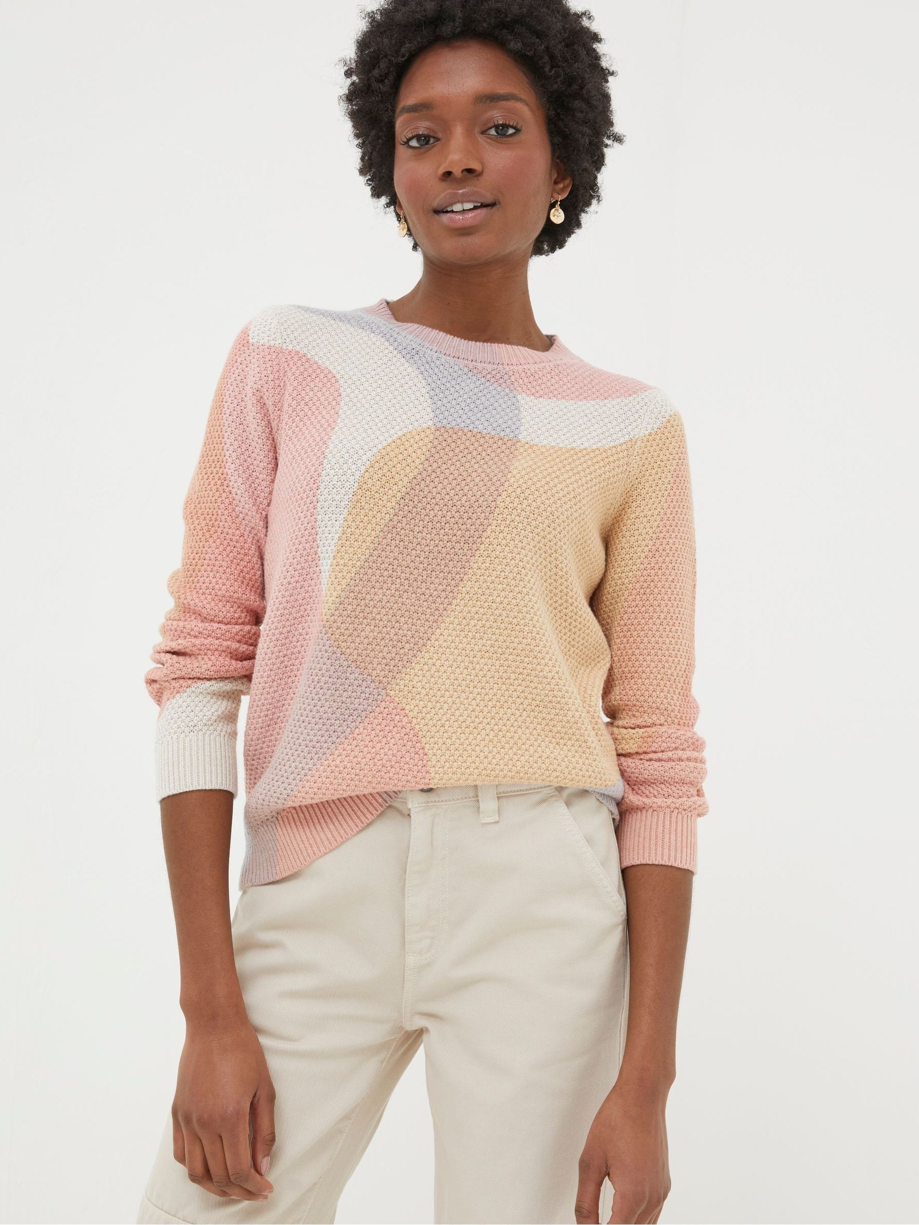 Leoni Natural Abstract Print Jumper - Image 1 of 5