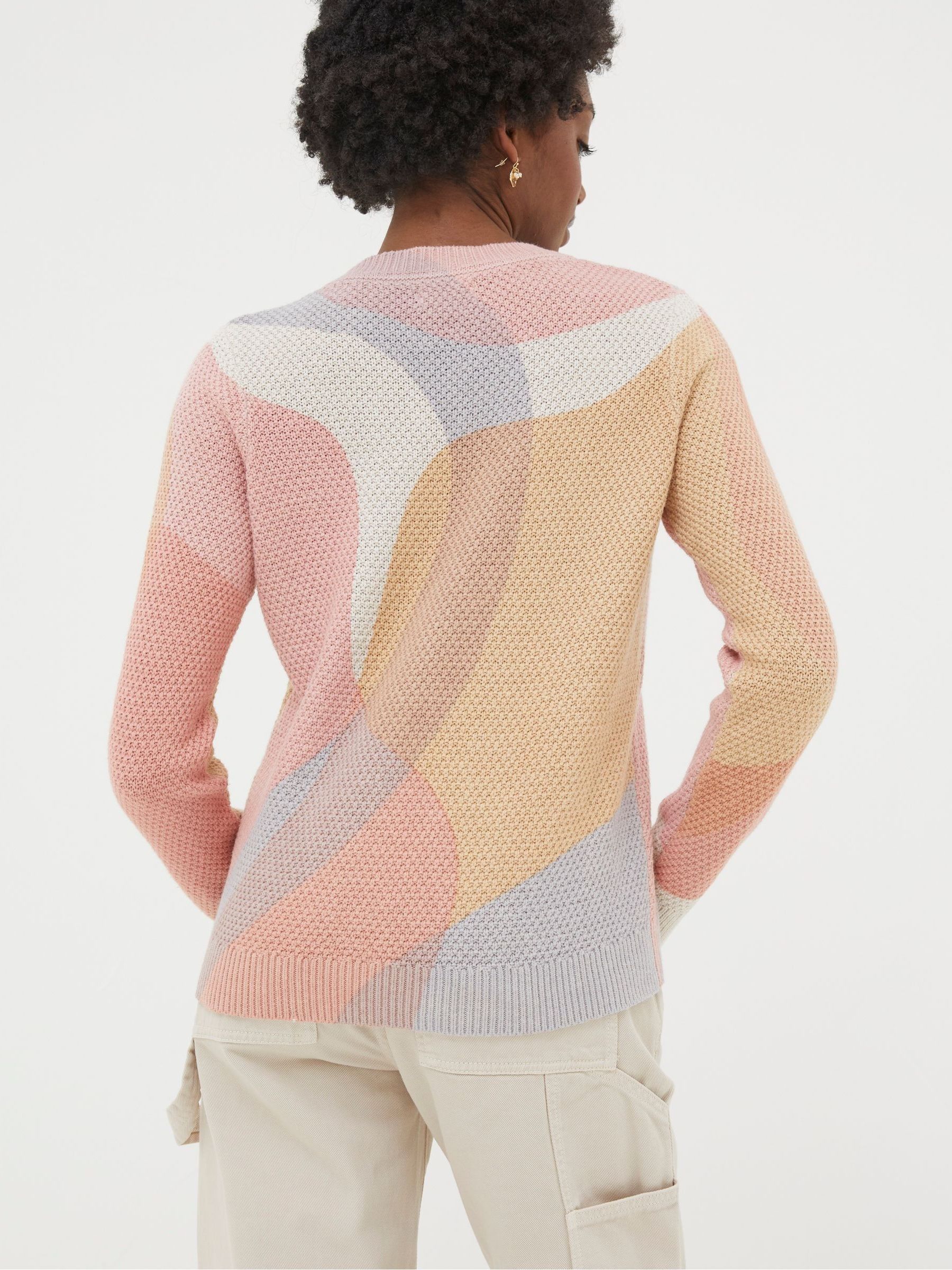 Leoni Natural Abstract Print Jumper - Image 2 of 5