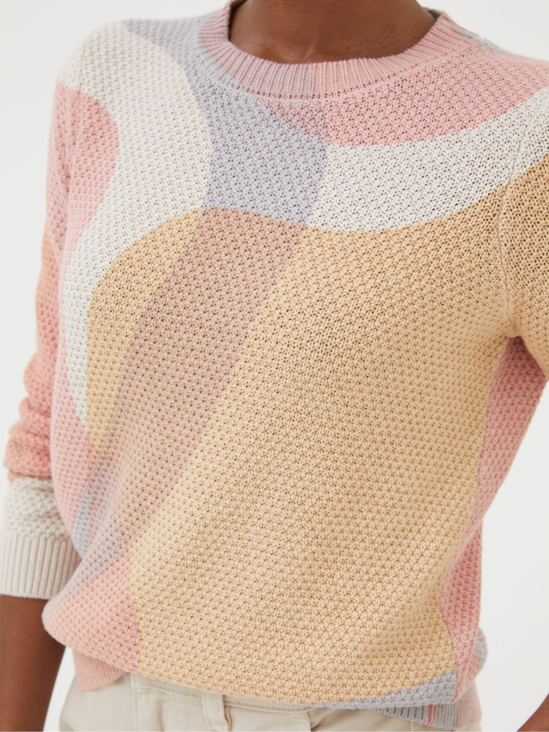 Leoni Natural Abstract Print Jumper - Image 4 of 5