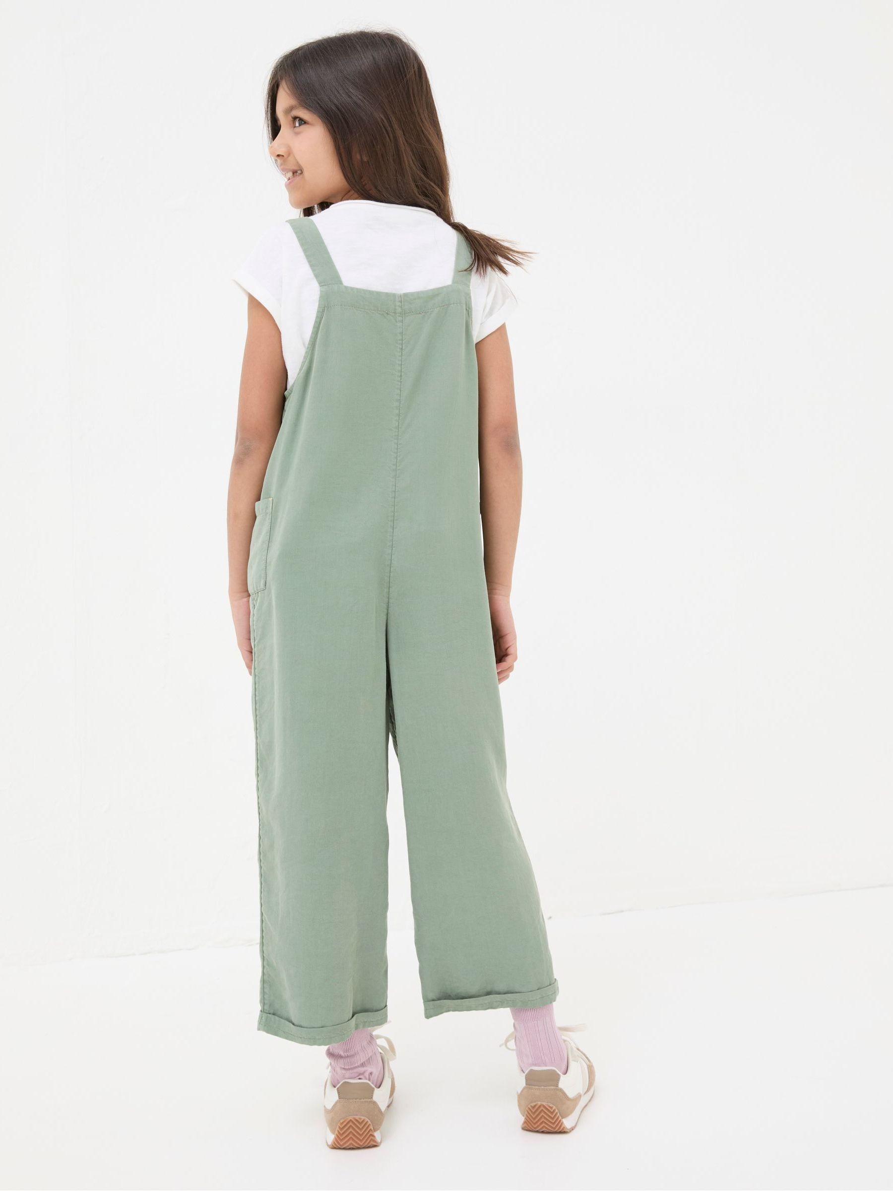 Green Woven Dungaree Set - Image 2 of 5