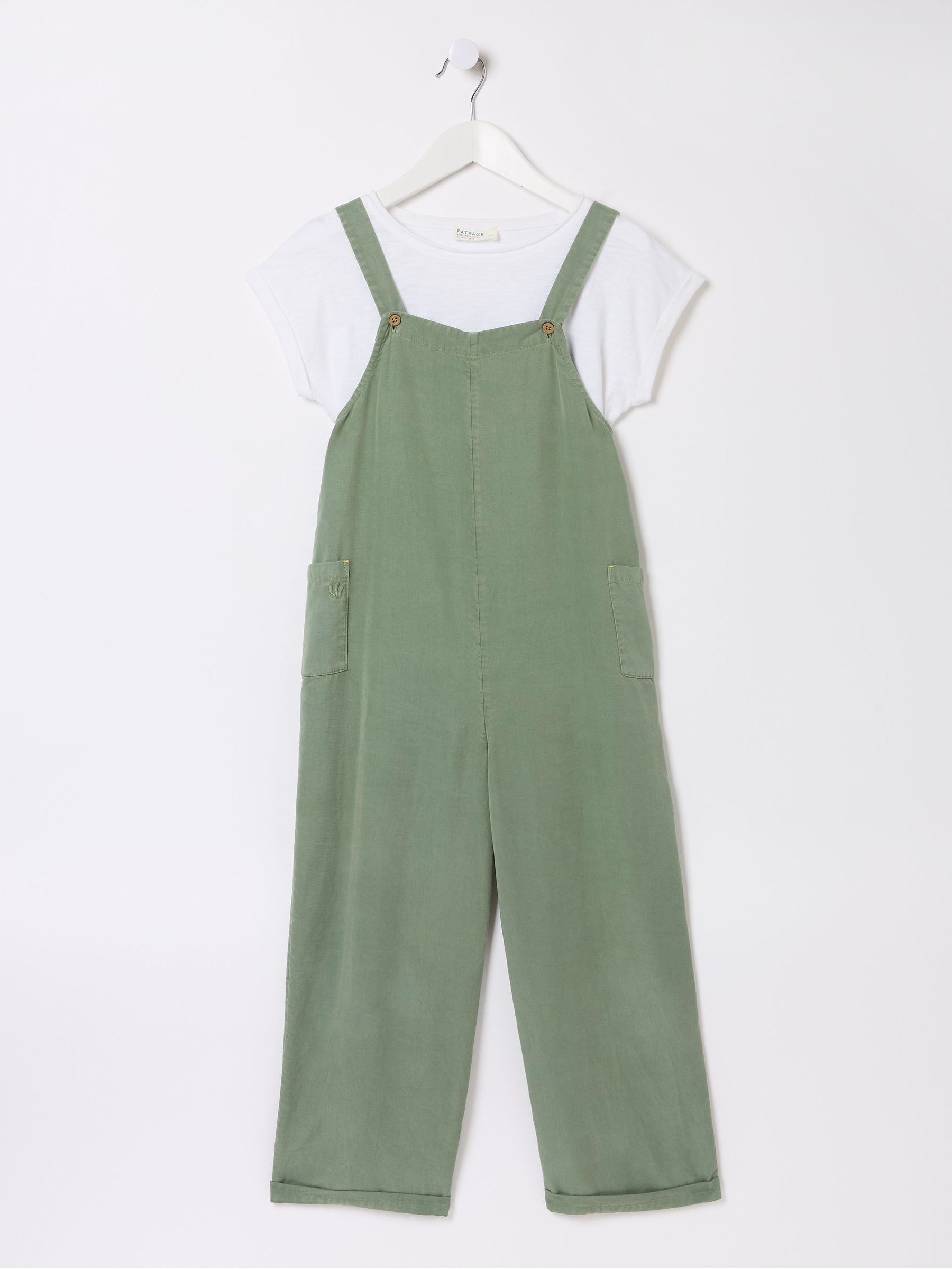 Green Woven Dungaree Set - Image 5 of 5