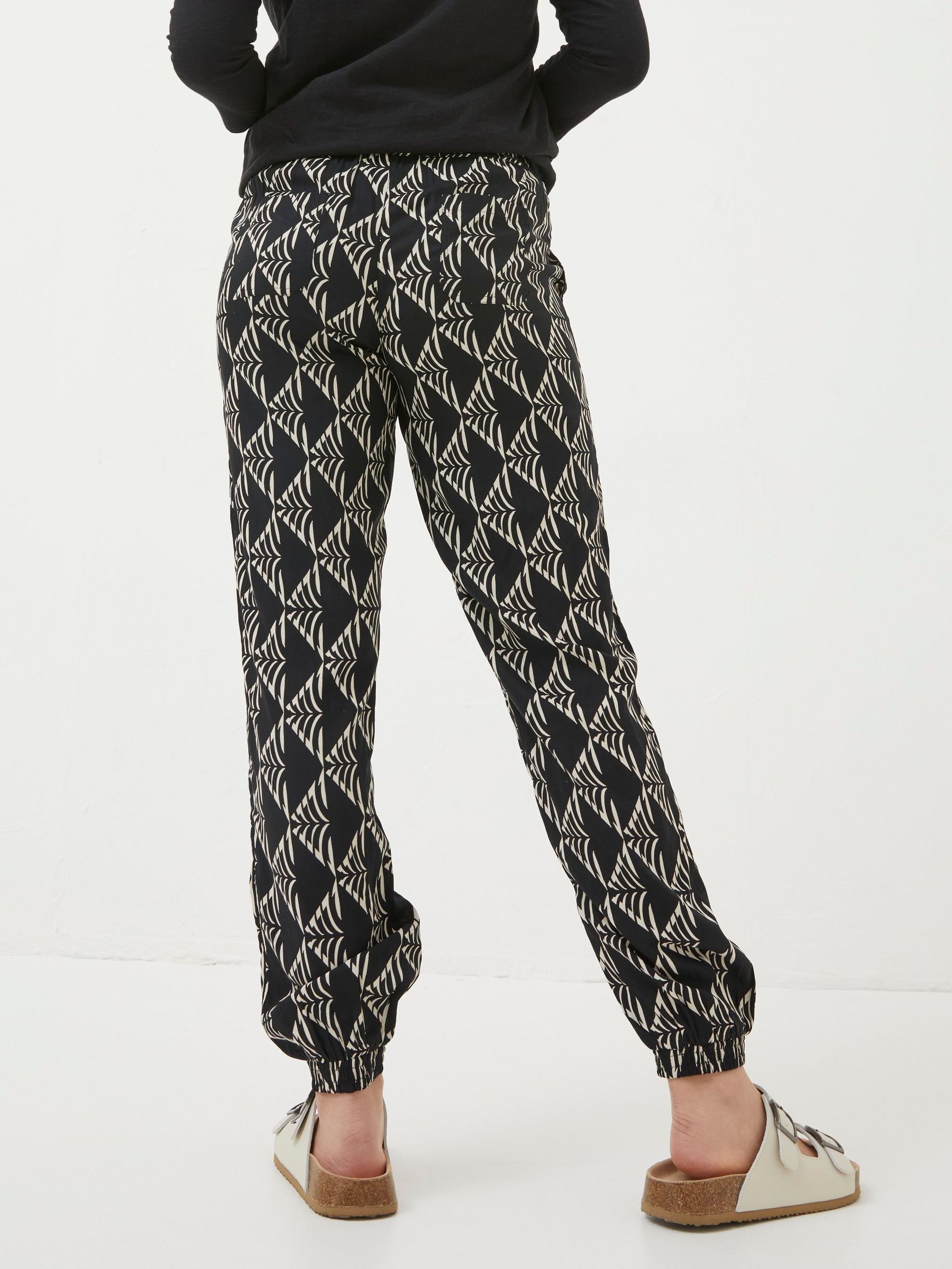 Lyme Black Mono Geo Trousers - Image 2 of 5