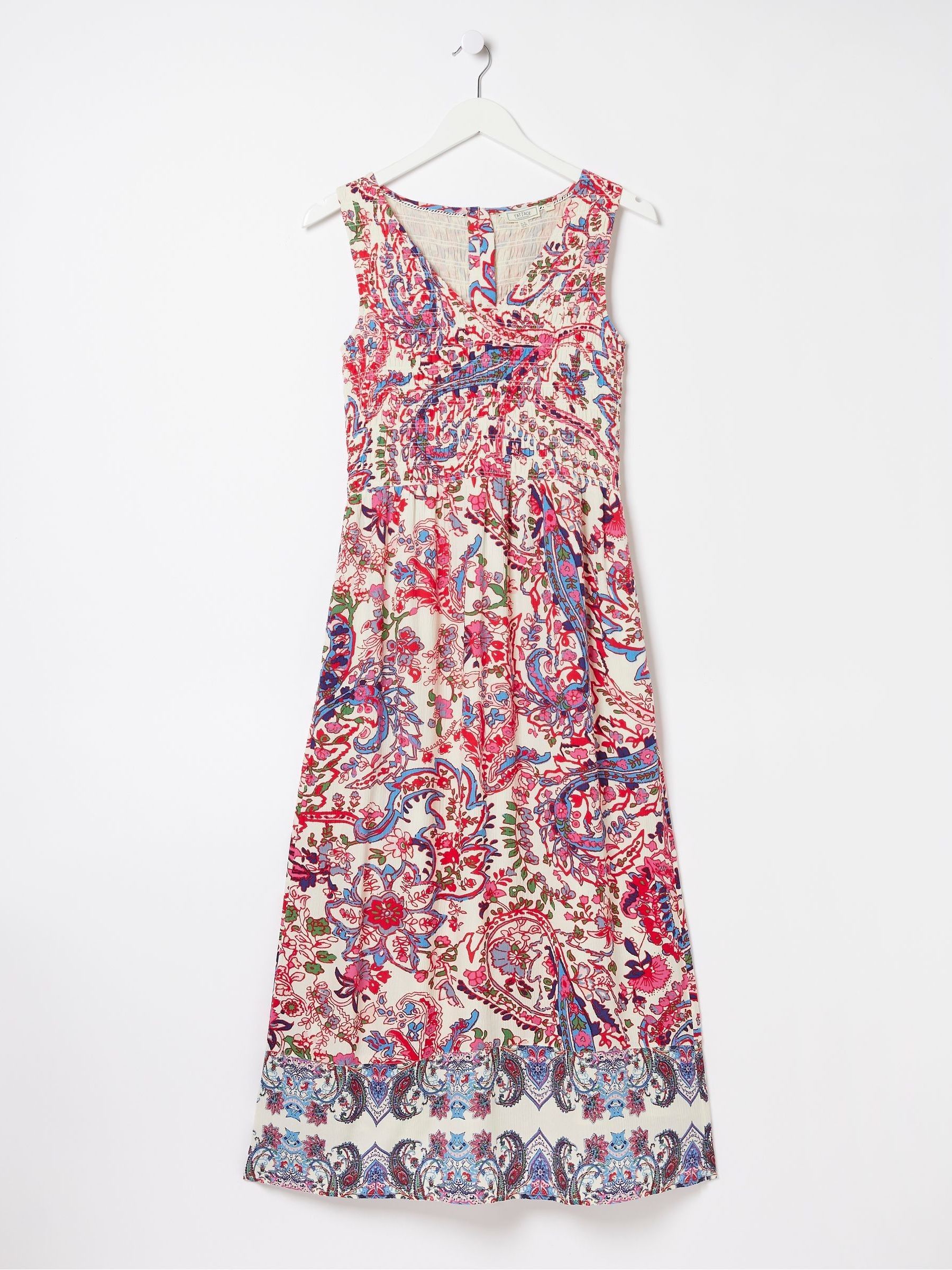 Multi Bright Paisley Midi Dress - Image 6 of 6