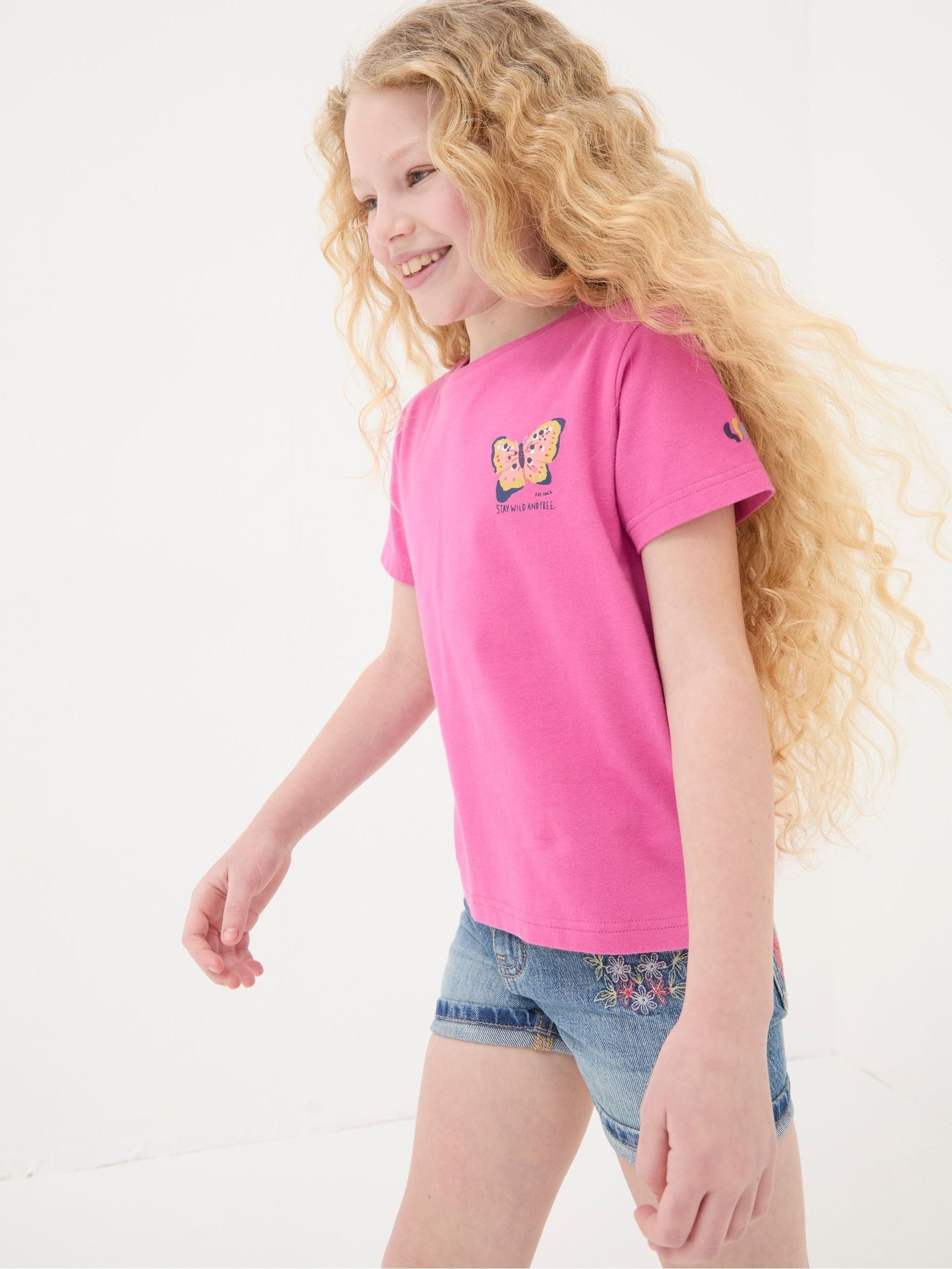Pink Butterfly Fact T-Shirt - Image 1 of 6