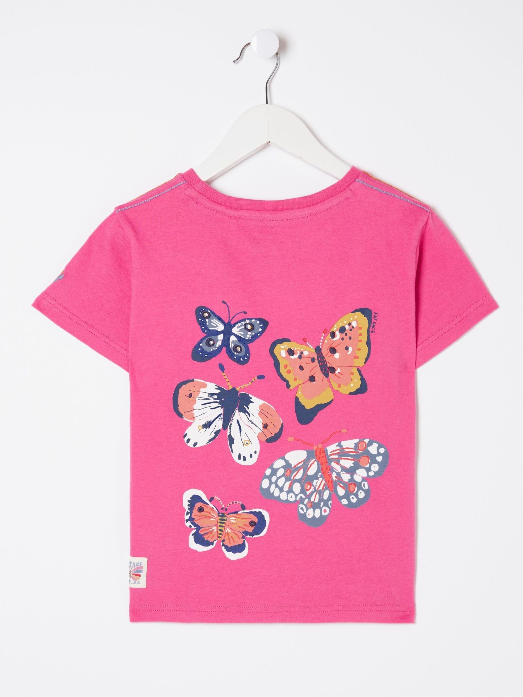 Pink Butterfly Fact T-Shirt - Image 6 of 6