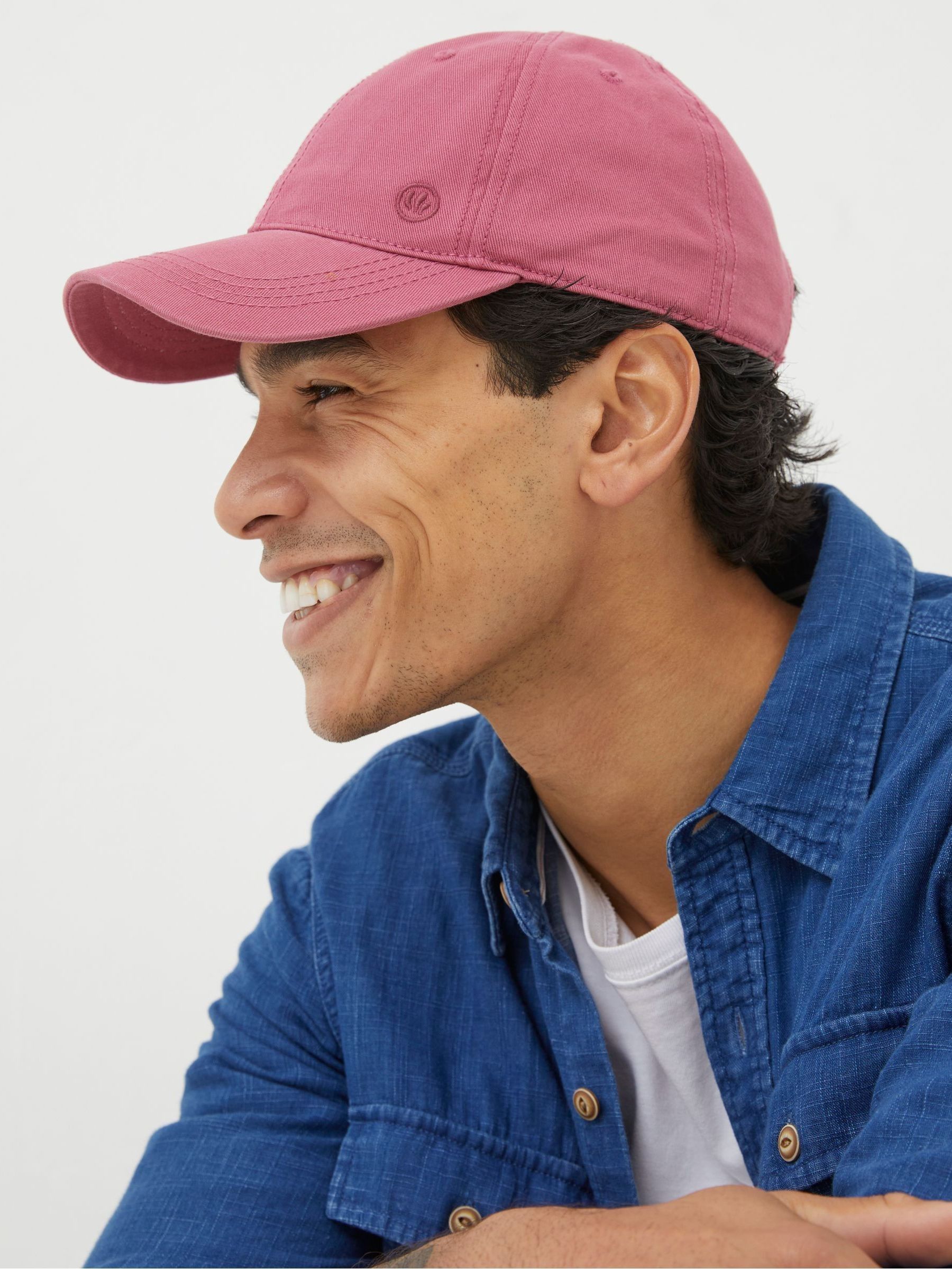 Pink Twill Baseball Cap - Image 1 of 3