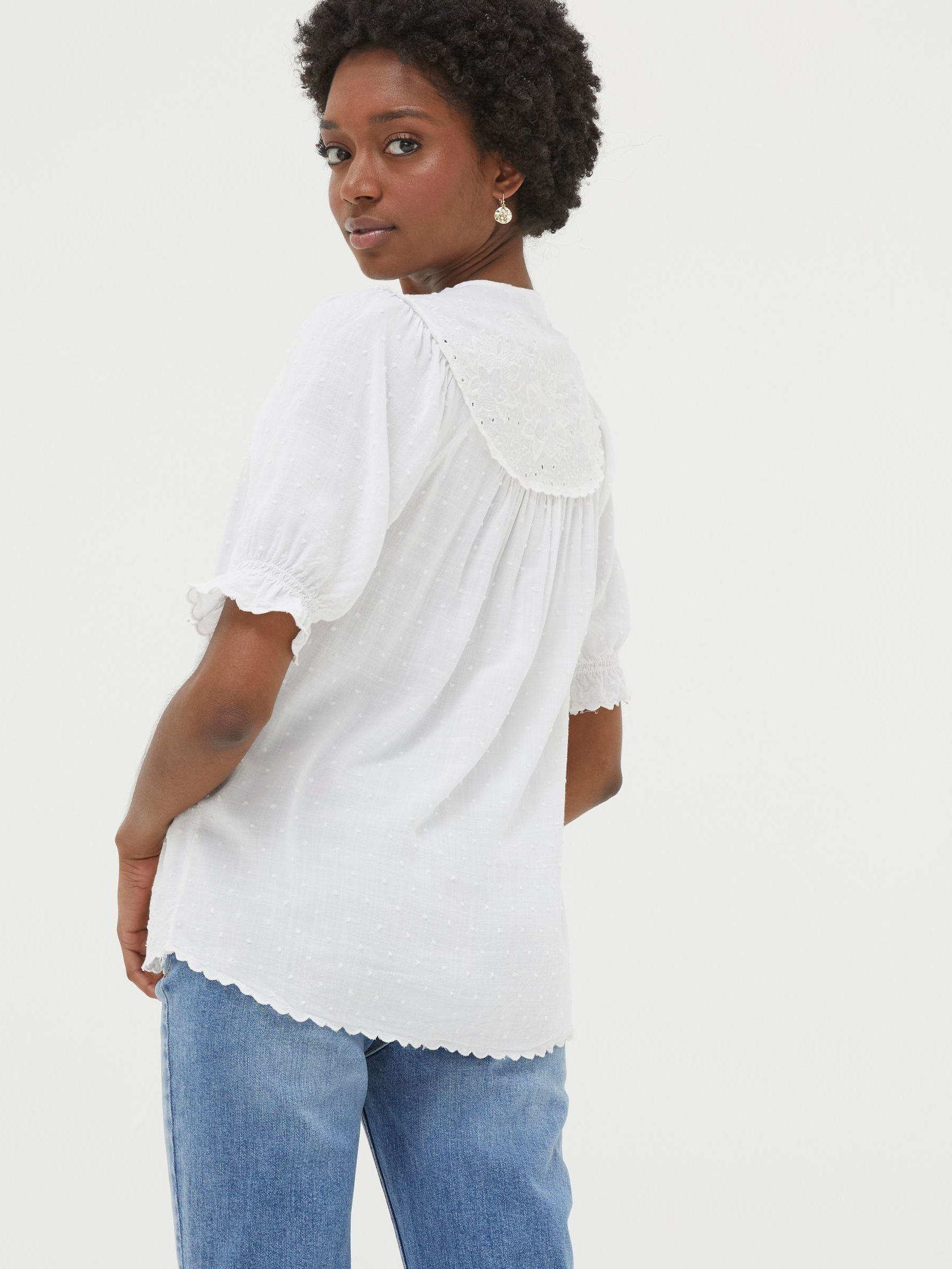 White Embroidered Blouse - Image 2 of 4