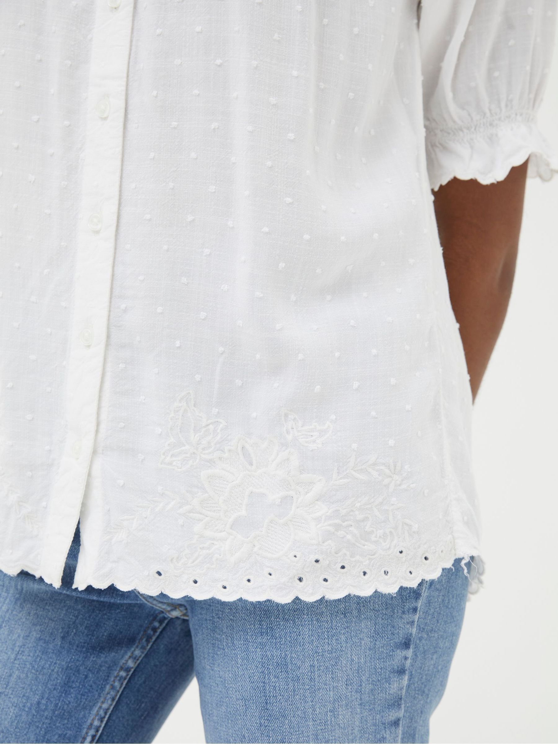 White Embroidered Blouse - Image 3 of 4