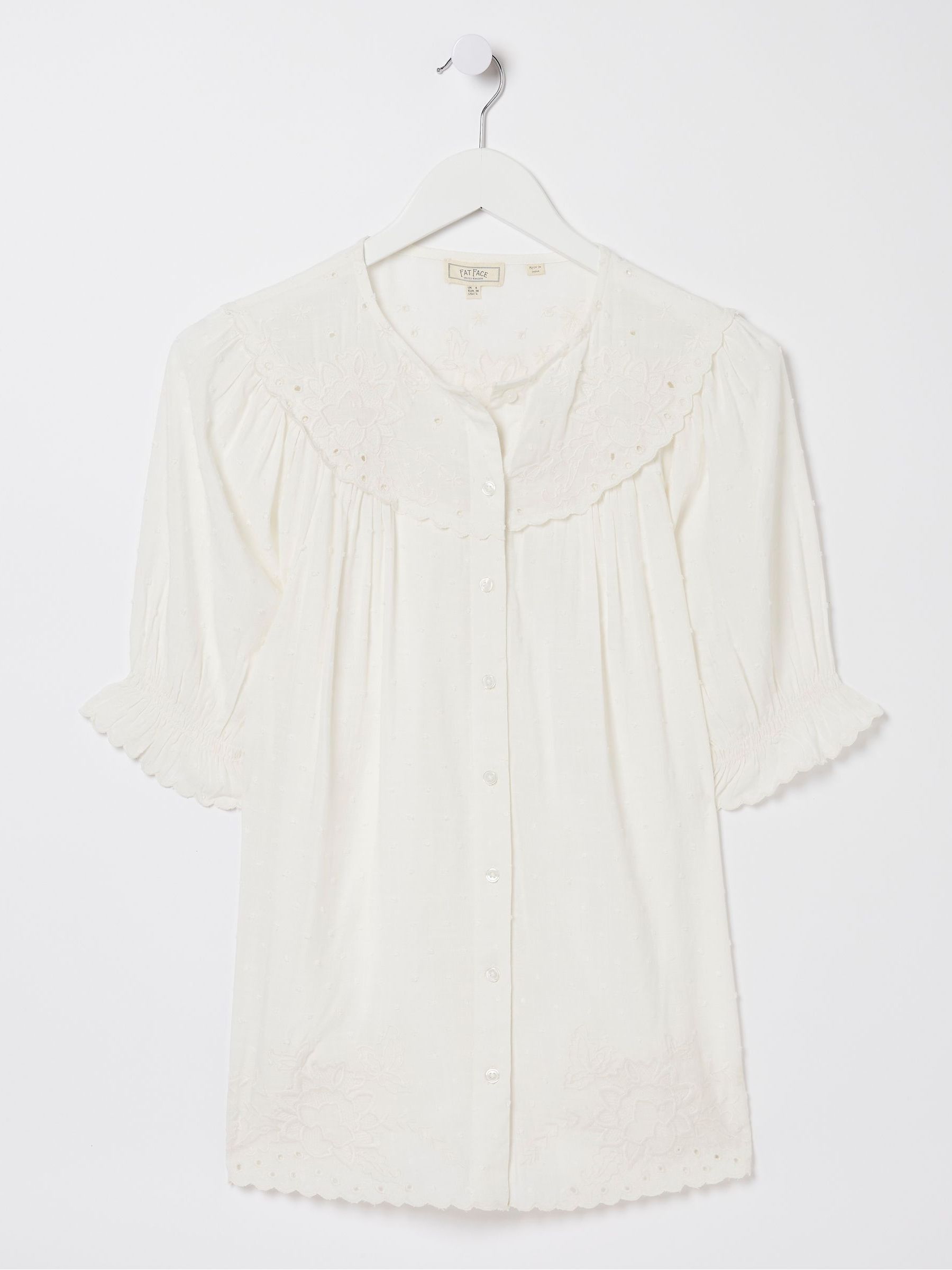 White Embroidered Blouse - Image 4 of 4