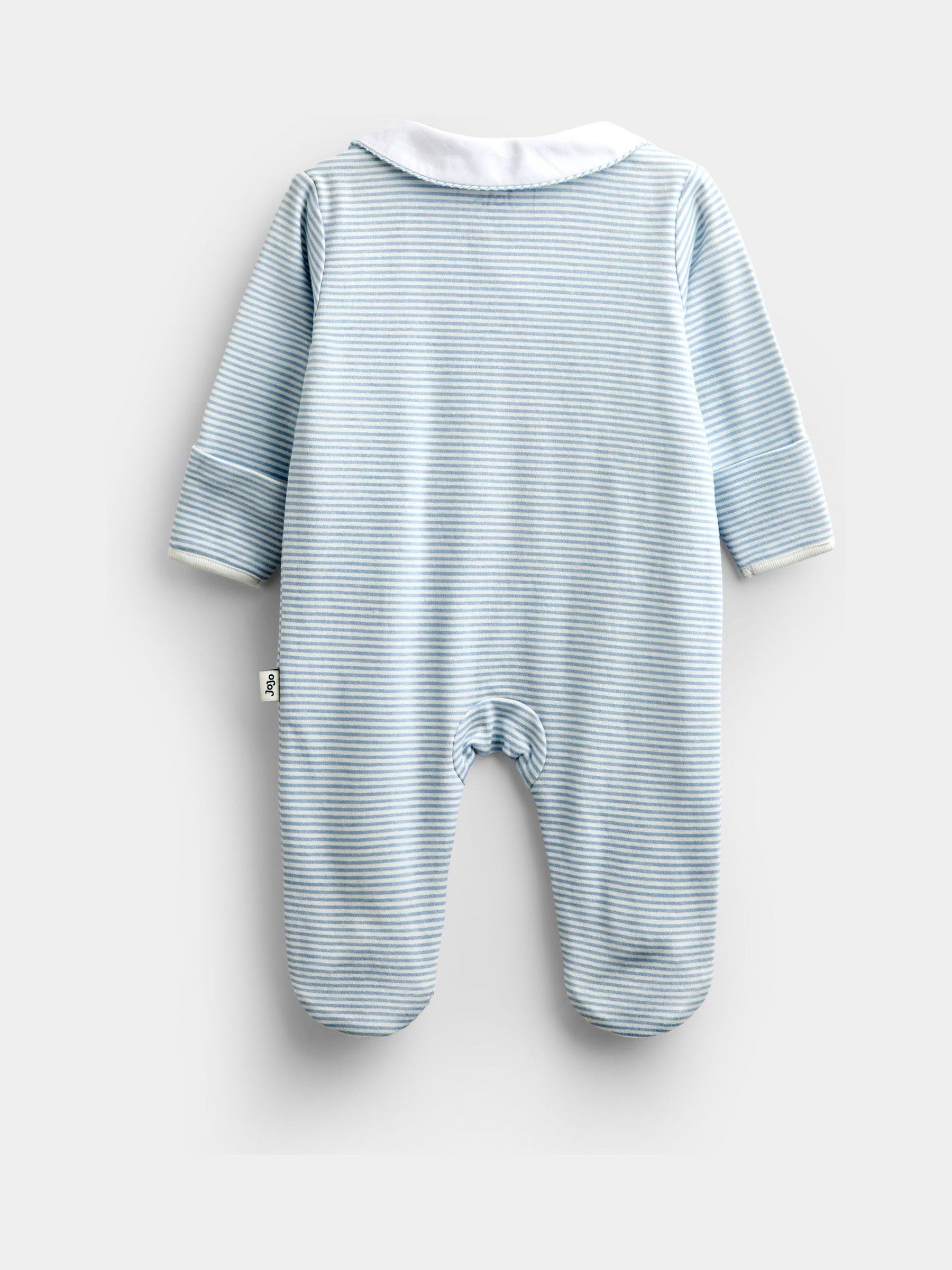 Blue Peter Rabbit London Striped Footed Sleepsuit - Image 2 of 4 Blue Peter Rabbit London Striped Footed Sleepsuit - Image 2 of 4