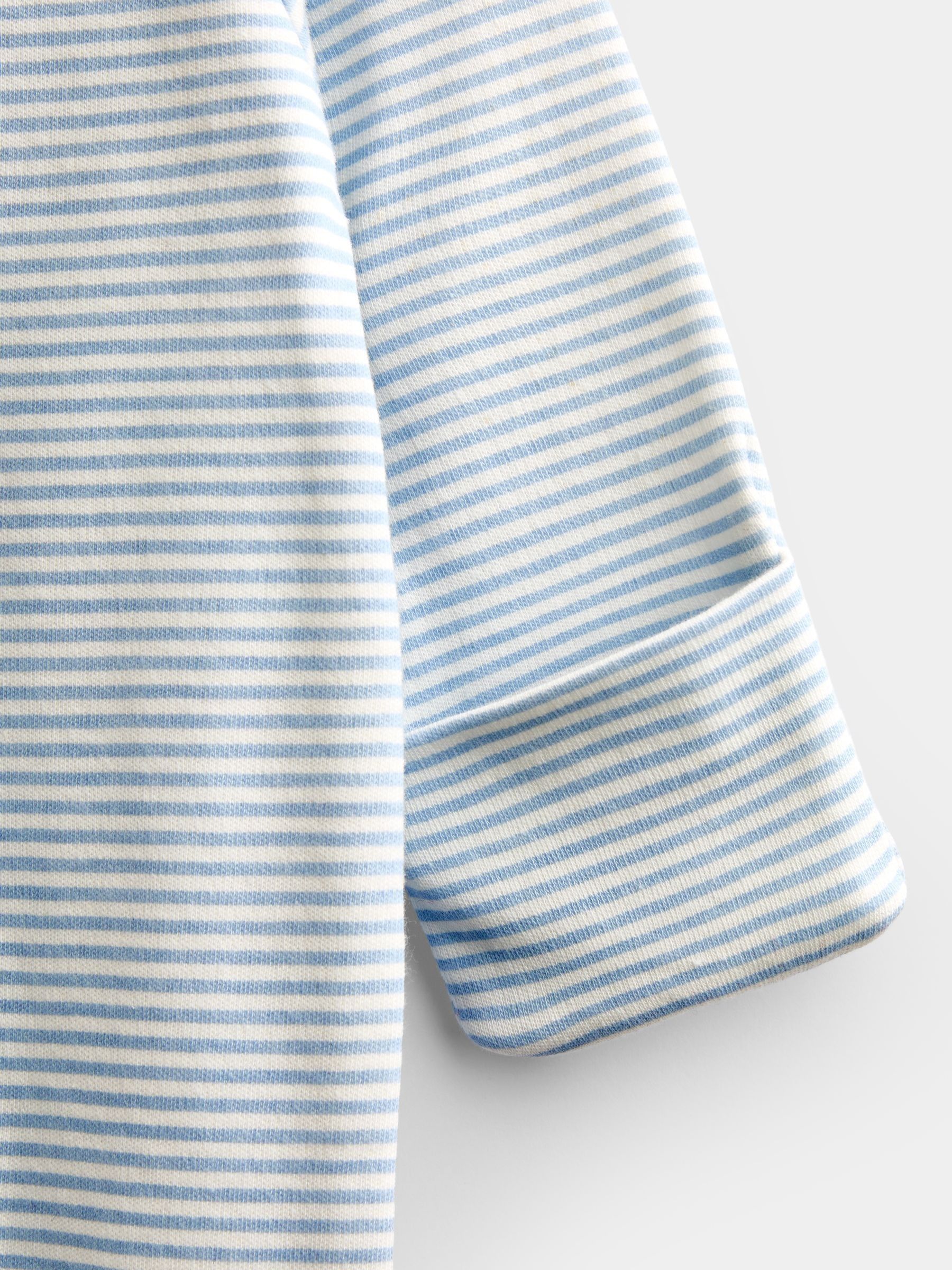 Blue Peter Rabbit London Striped Footed Sleepsuit - Image 4 of 4 Blue Peter Rabbit London Striped Footed Sleepsuit - Image 4 of 4