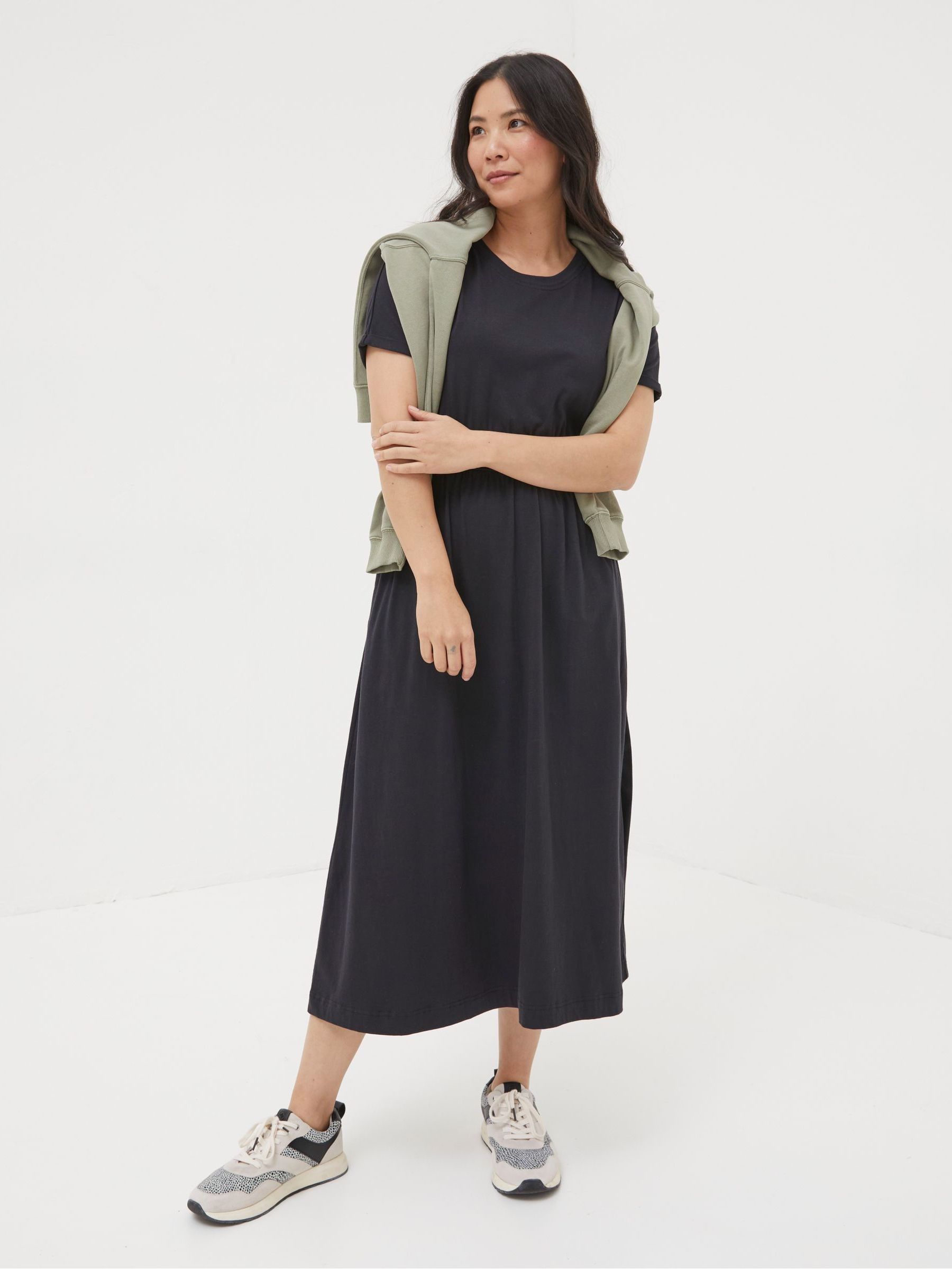 fat face jersey dress Em Black Regular Jersey Dress