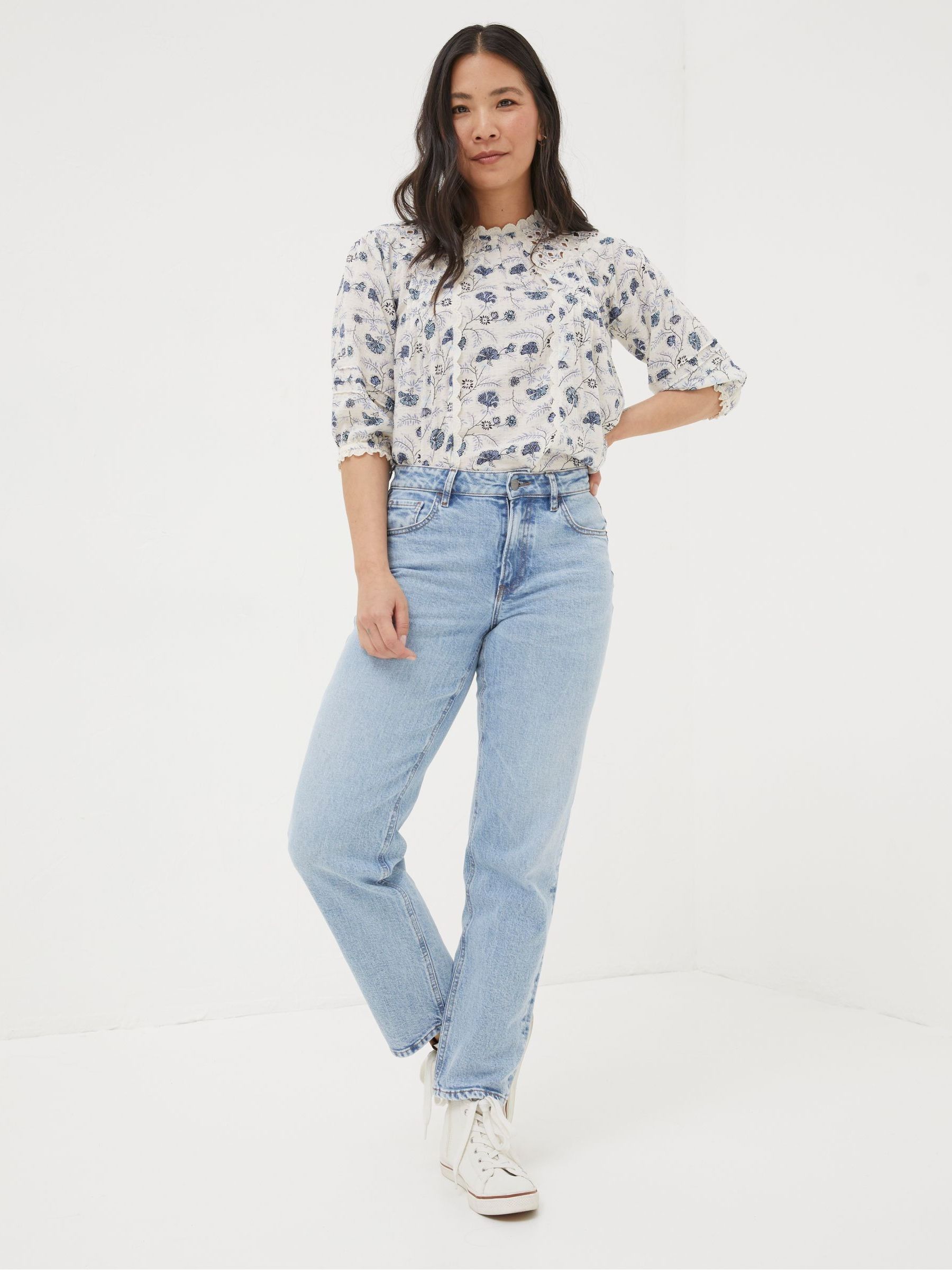 Ludlow Blue Boyfriend Jeans - Image 3 of 5