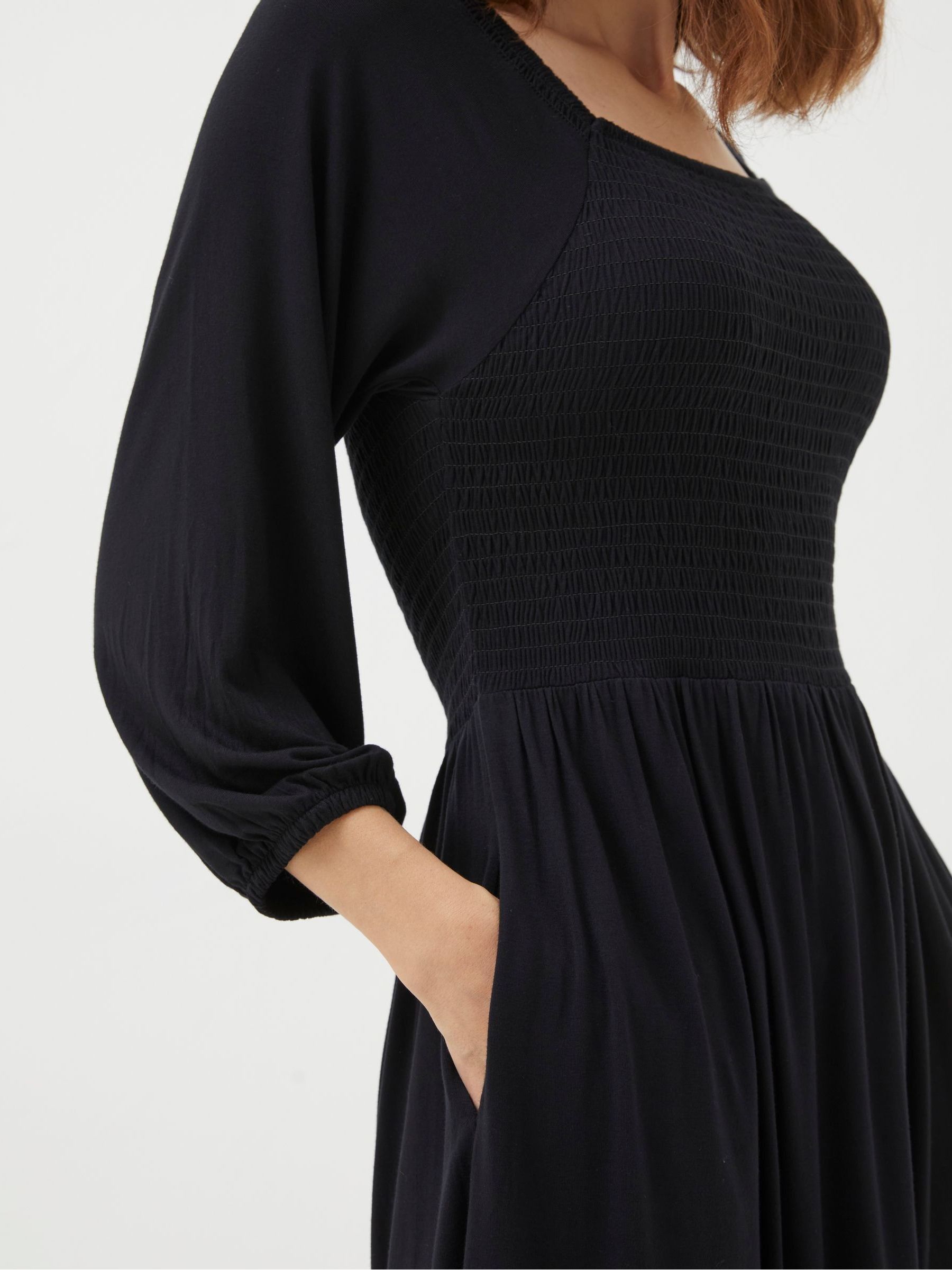 Black Adeline Jersey Dress - Image 4 of 5