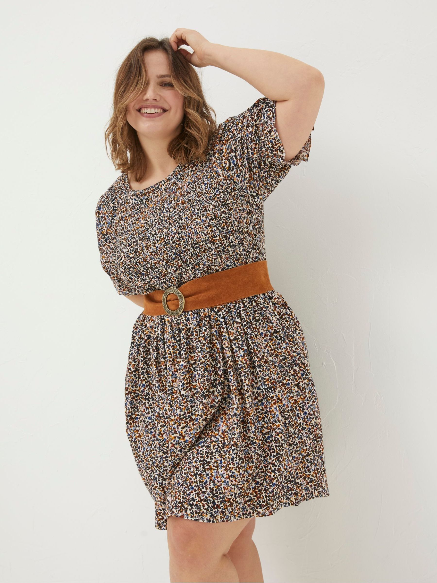 Multi Dappled Spot Dress - Image 3 of 5