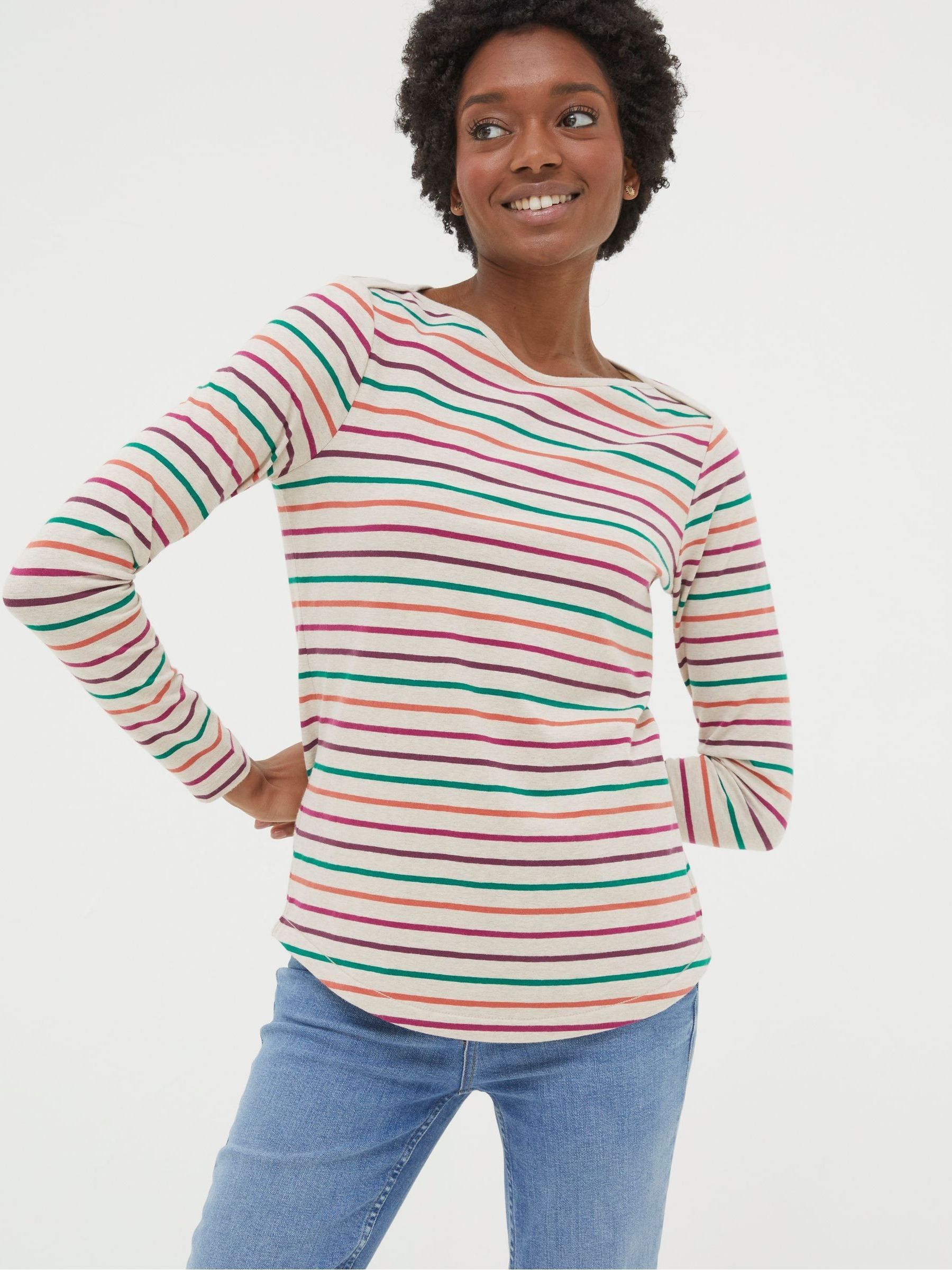 Natural Multi Breton Top - Image 1 of 5 Natural Multi Breton Top - Image 1 of 5