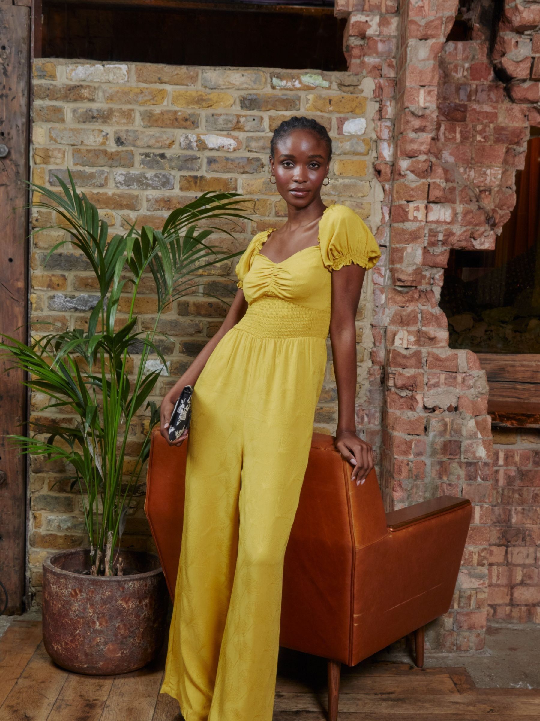Yellow Acacia Jumpsuit FatFace