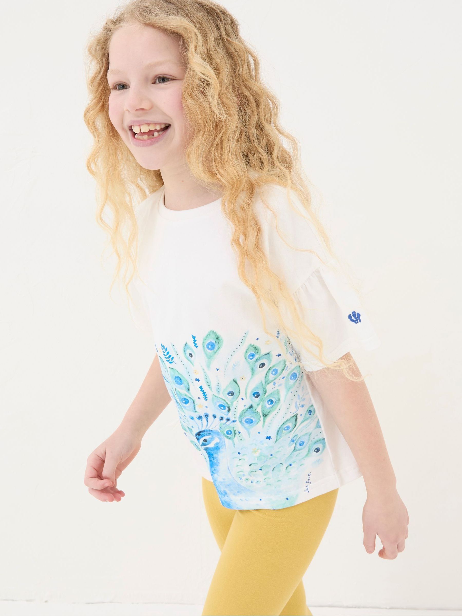White Peacock Graphic T-Shirt - Image 1 of 5